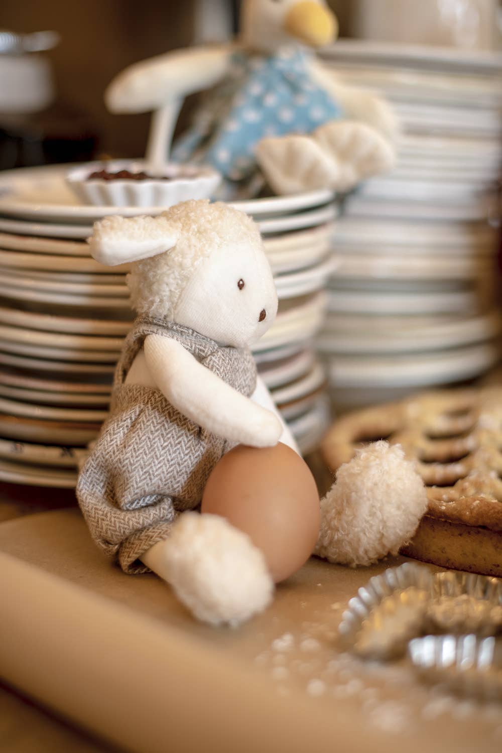 MOULIN ROTY by Speedy Monkey - Albert the Sheep (Medium) - Stuffed Toy