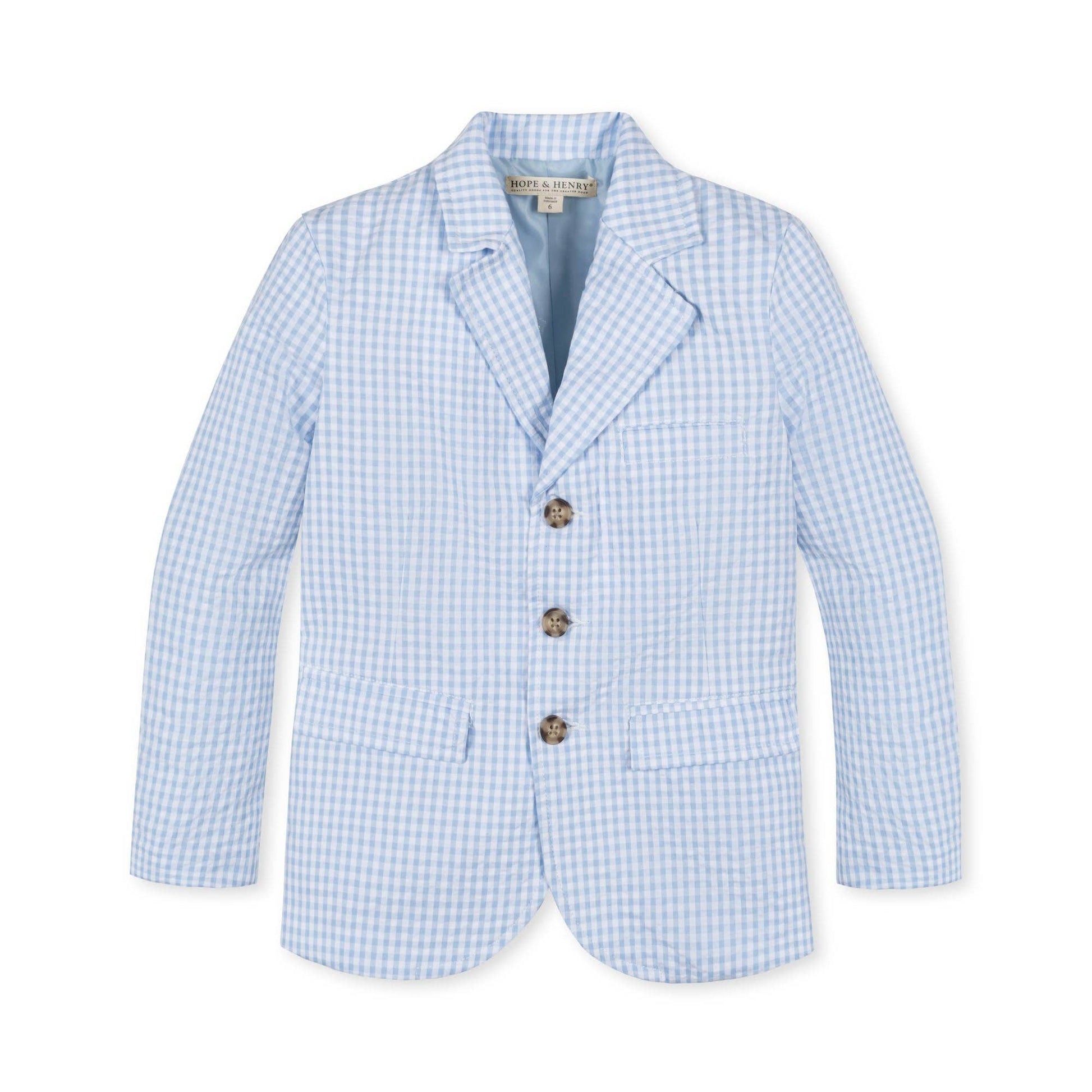 Hope and Henry - Organic Seersucker Suit Jacket