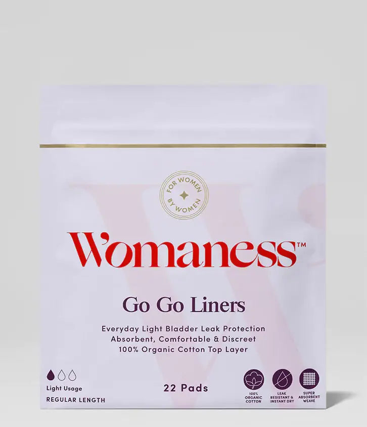 Womaness - Go Go Liners - Everyday Light Protection for Incontinence: 22 liners