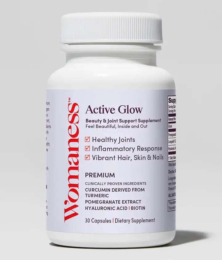 Womaness - Active Glow - Beauty & Joint Support Supplement: 30 capsules