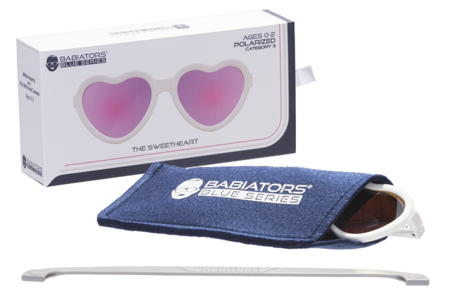 Babiators - Polarized Heart Sunglasses: Ages 3-5 / Sweetheart