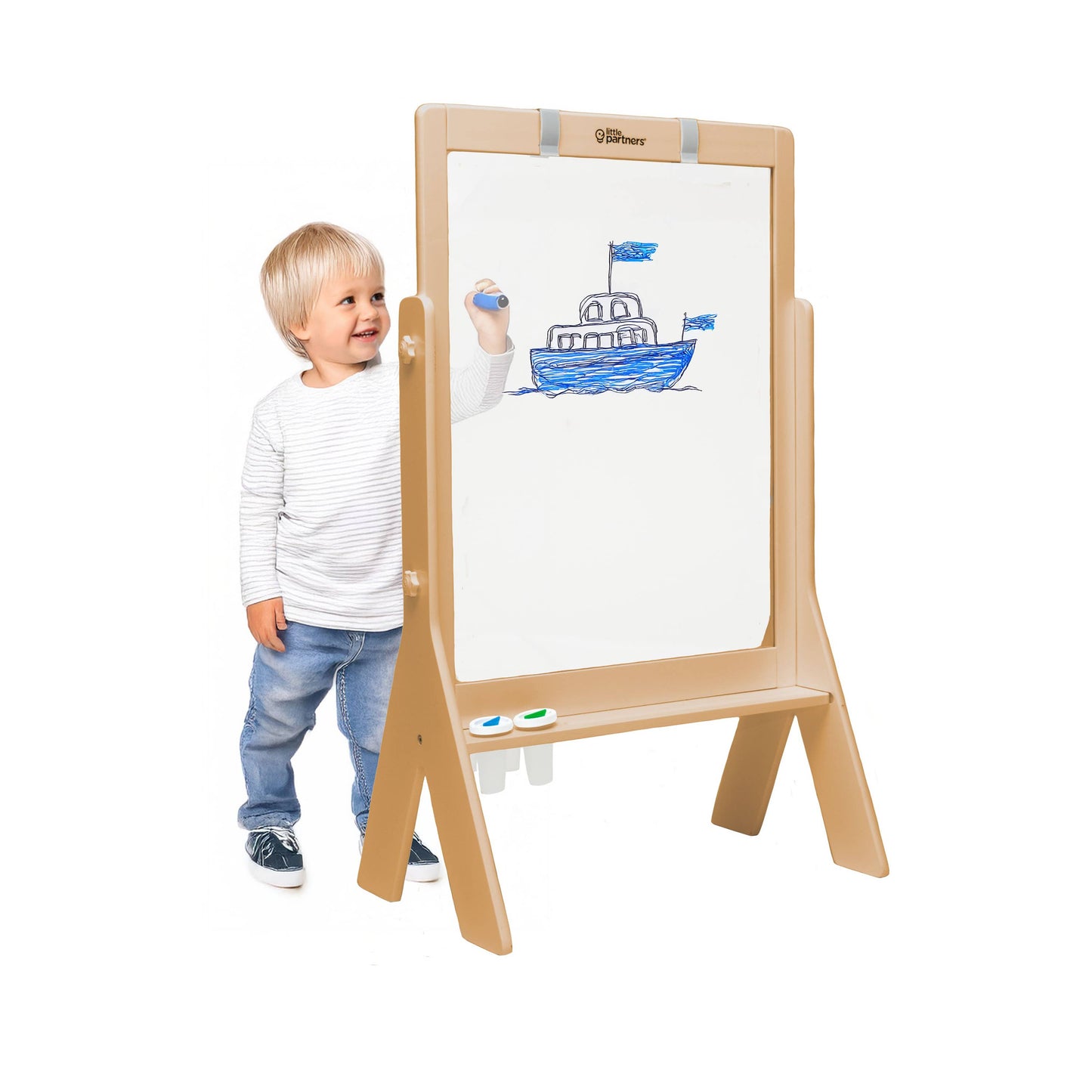 Little Partners - Peek-A-Boo Art Easel - Transparent Art Easel