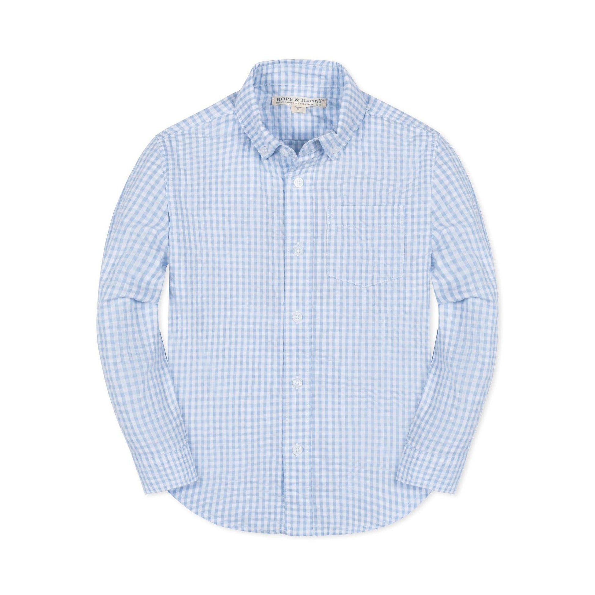 Hope and Henry - Organic Seersucker Shirt