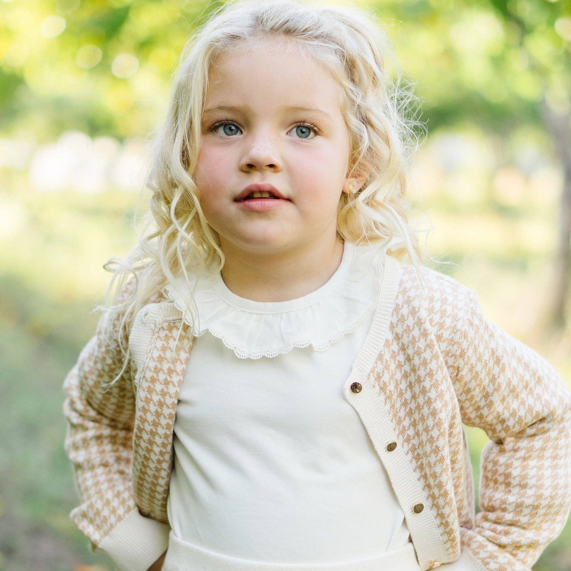 Ruffle Neck Knit Top - Baby