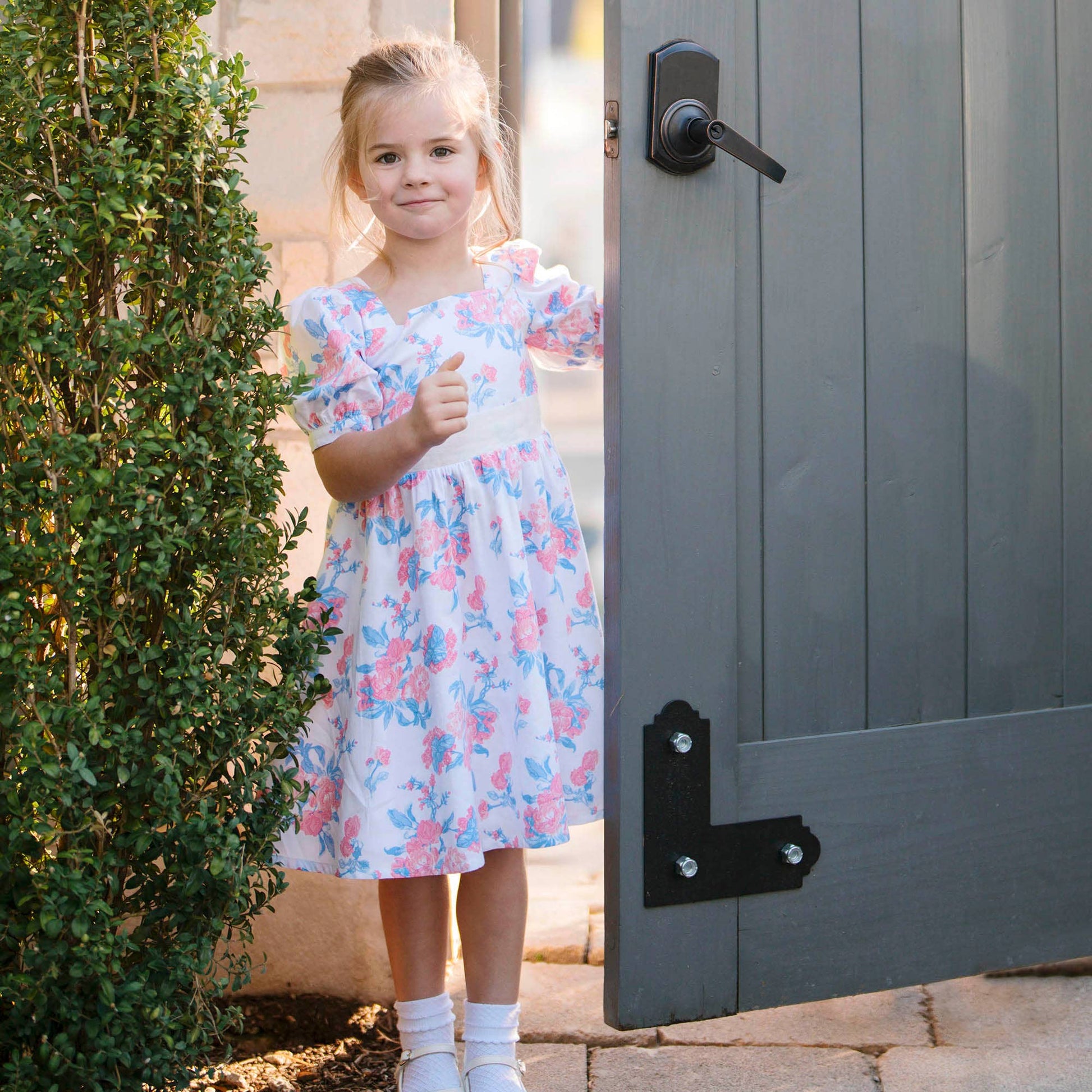 Hope and Henry - Organic Puff Sleeve Party Dress