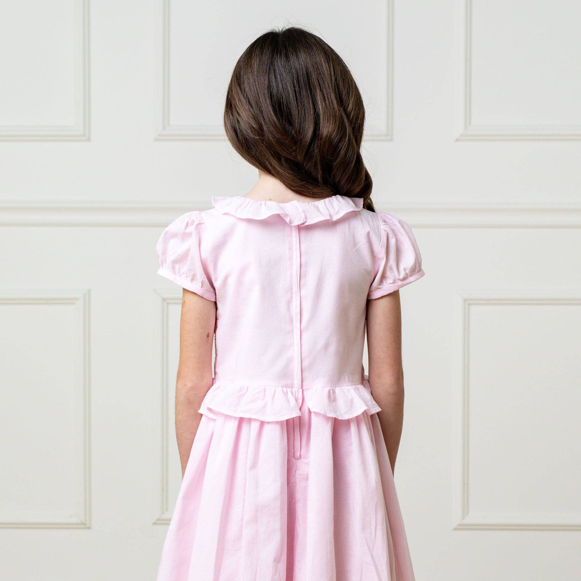 Hope and Henry - Organic Puff Sleeve Smocked Party Dress