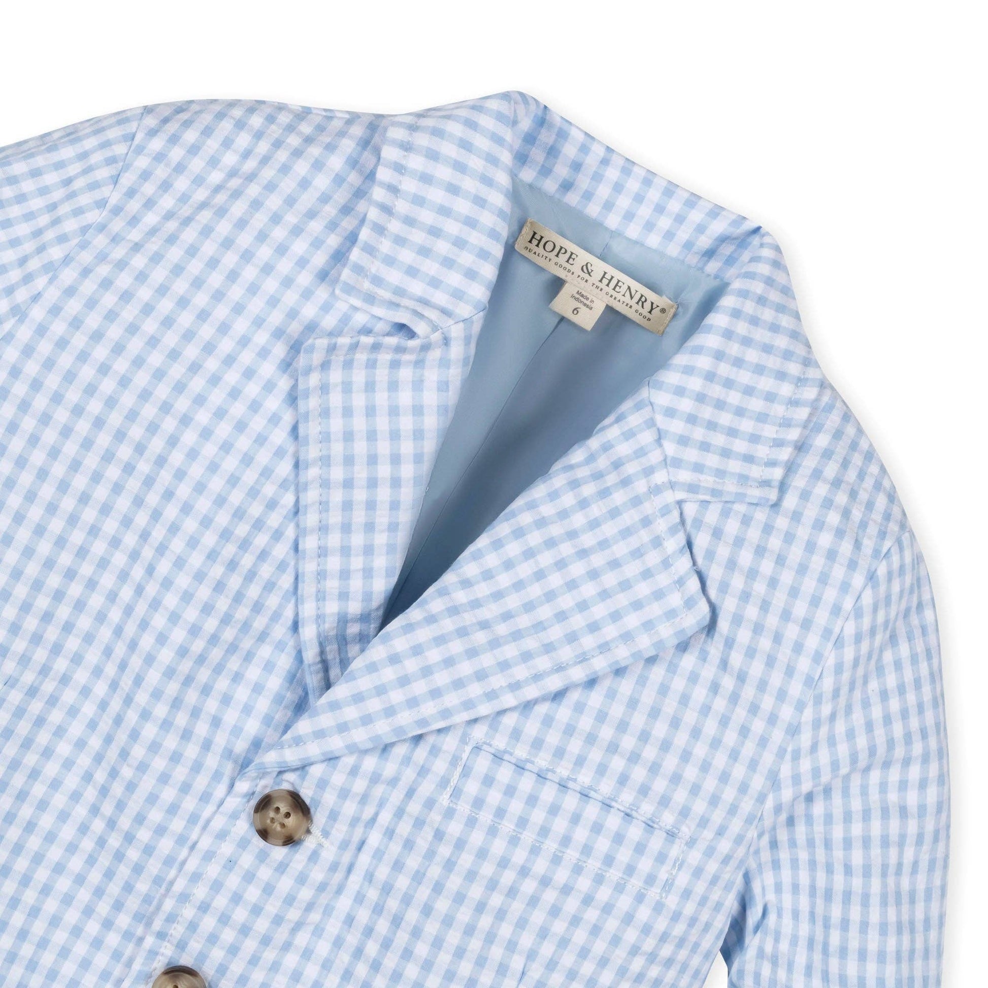 Hope and Henry - Organic Seersucker Suit Jacket