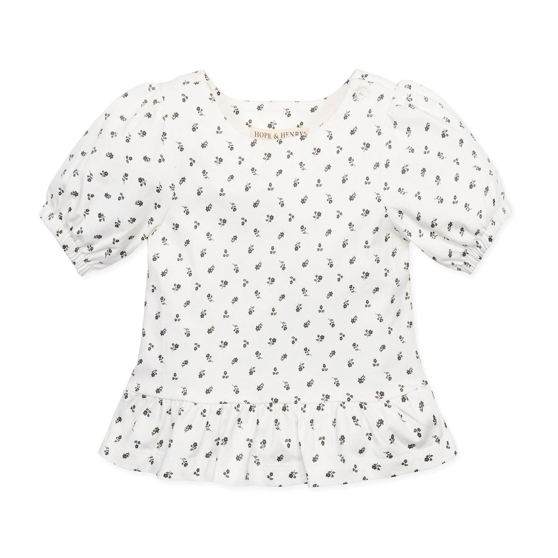 Hope and Henry - Organic Knit Peplum Top - Baby