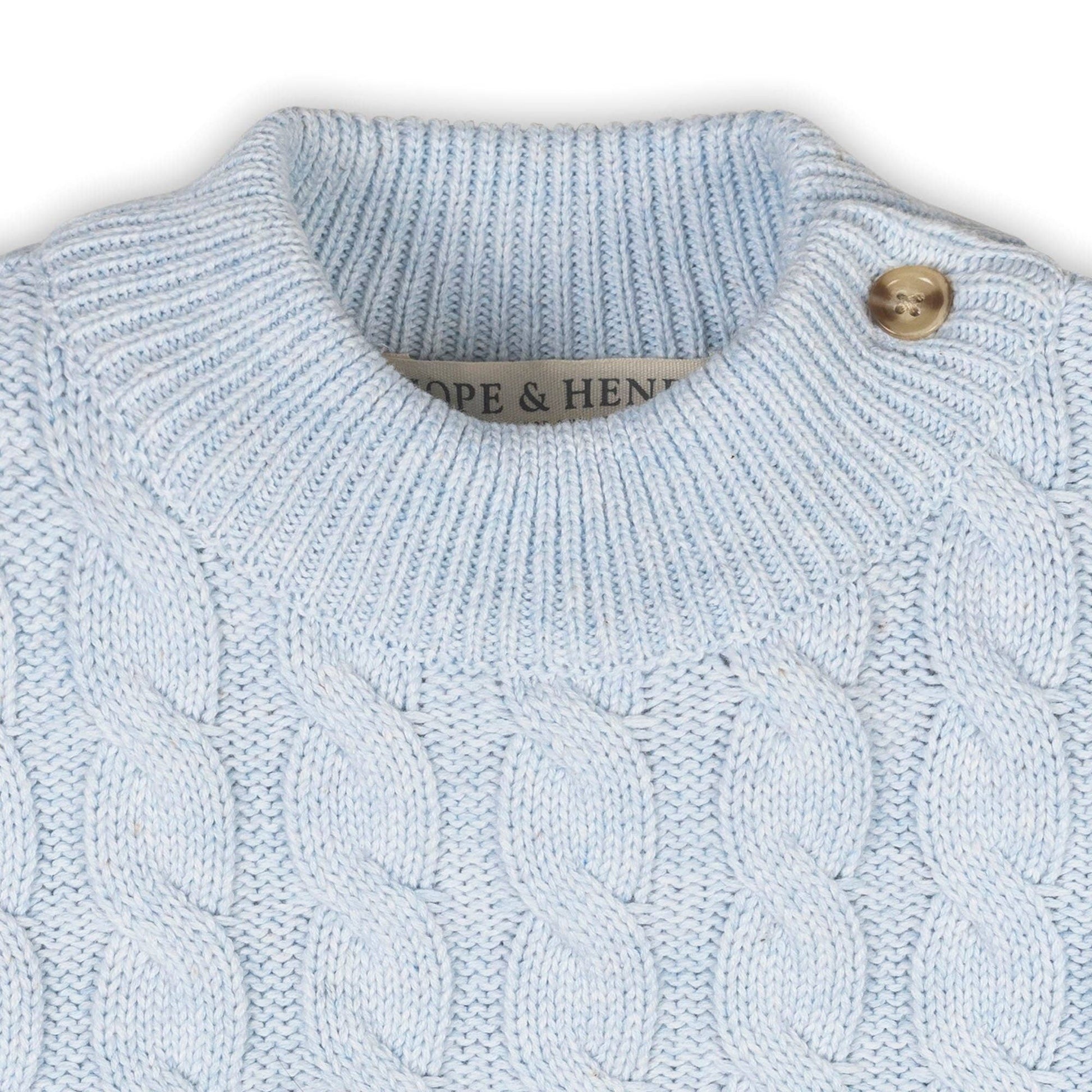 Organic Mock Neck Ruffle Sweater