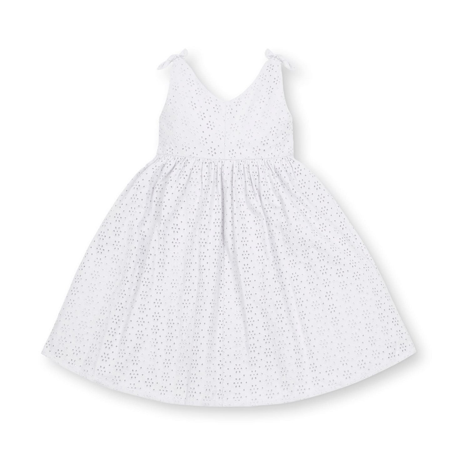 Hope and Henry - Bow Shoulder Organic Swing Dress - Baby