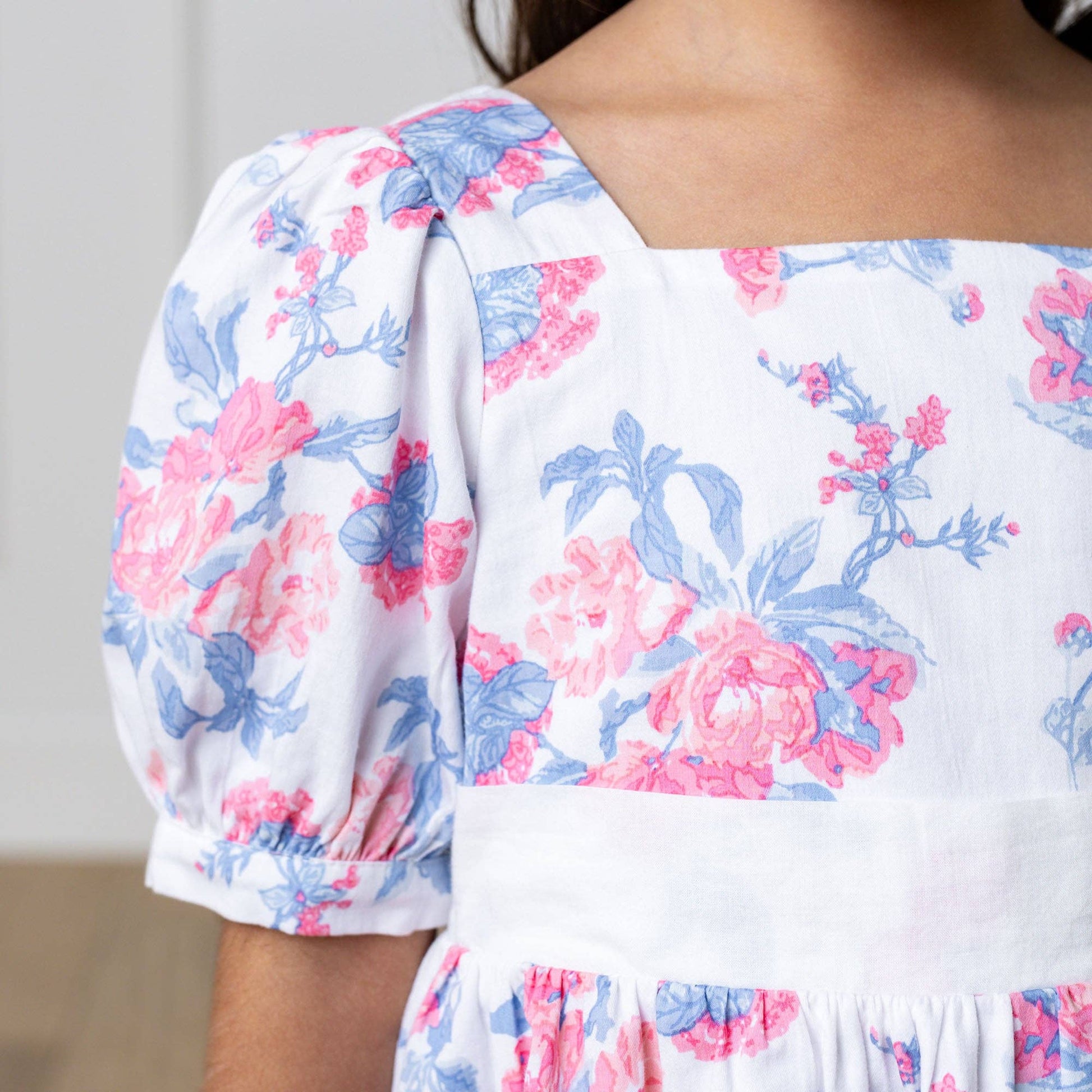 Hope and Henry - Organic Puff Sleeve Party Dress