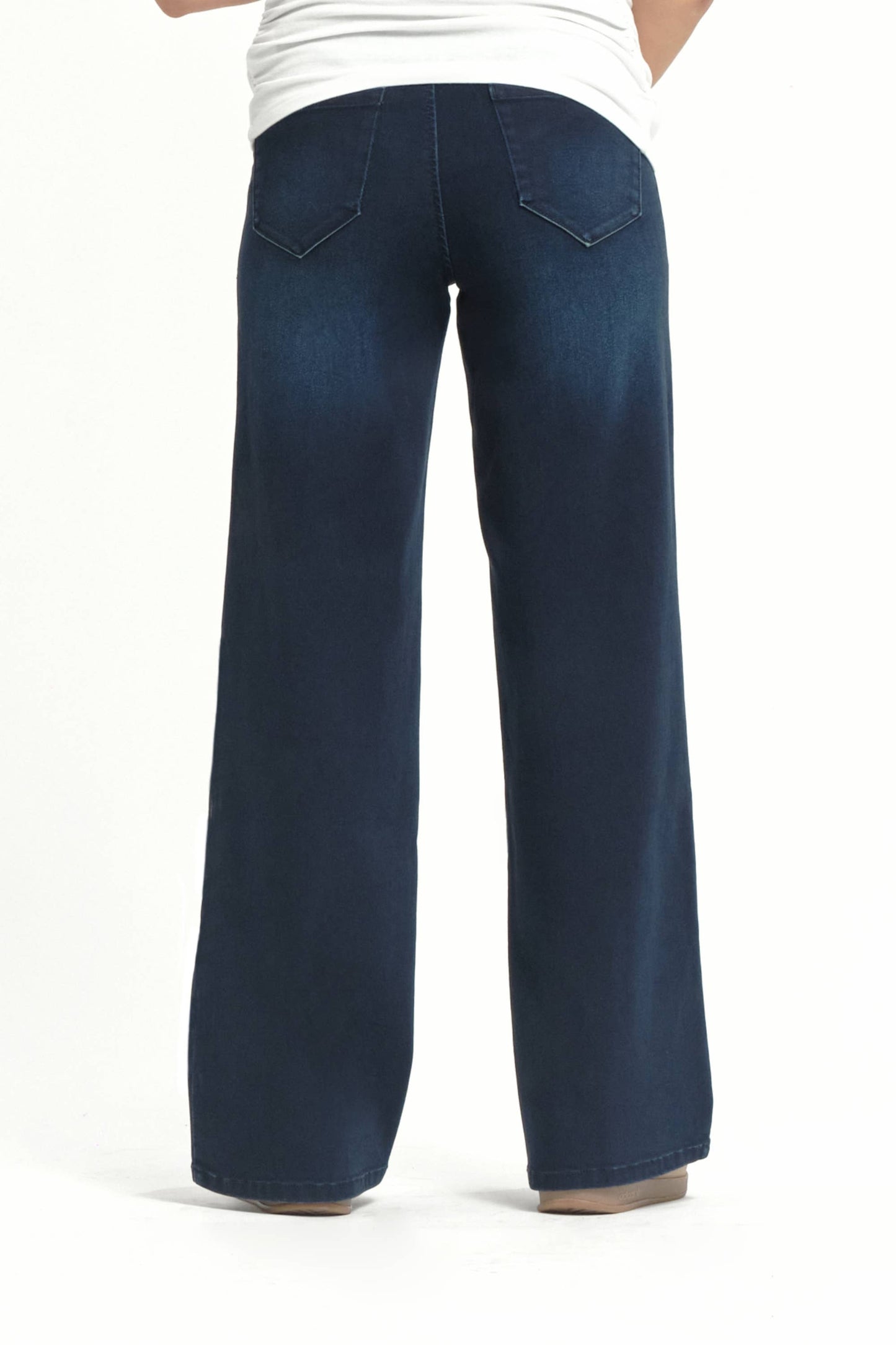 1822 Denim - Maternity 32" Better Butter Wide Leg Jean in Yanique