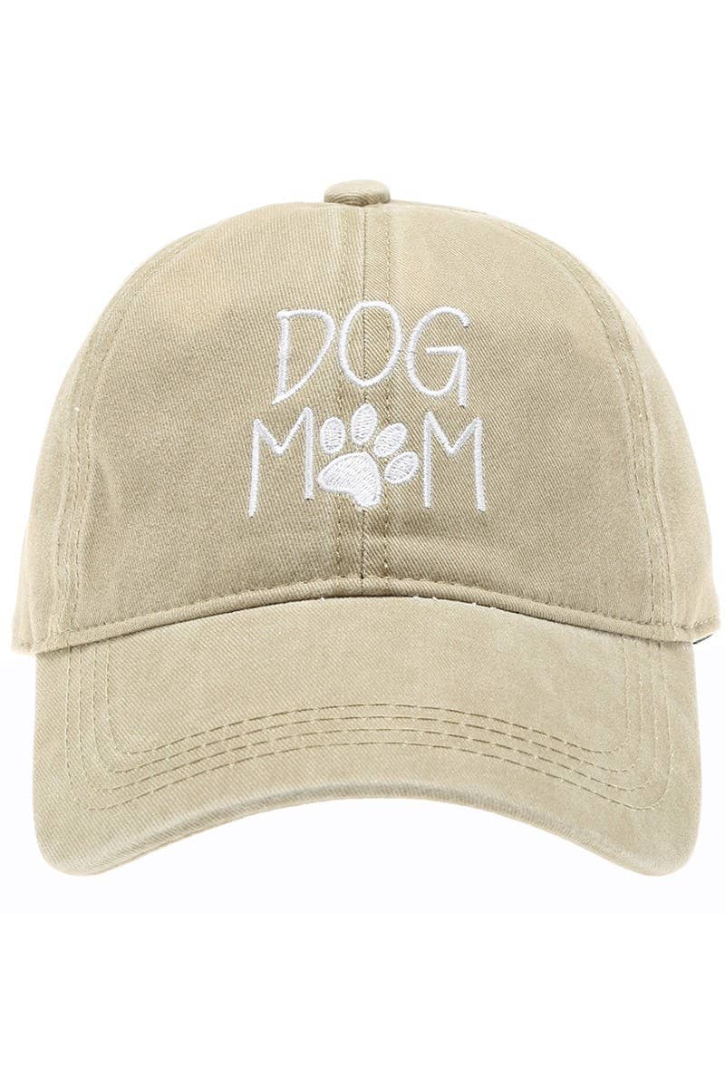 DOG MOM Cotton Baseball Caps