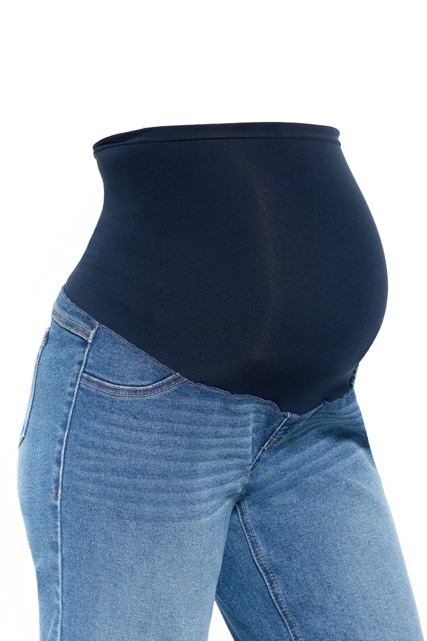 1822 Denim - 28" Maternity Boyfriend Jean w/ Bellyband in Erin