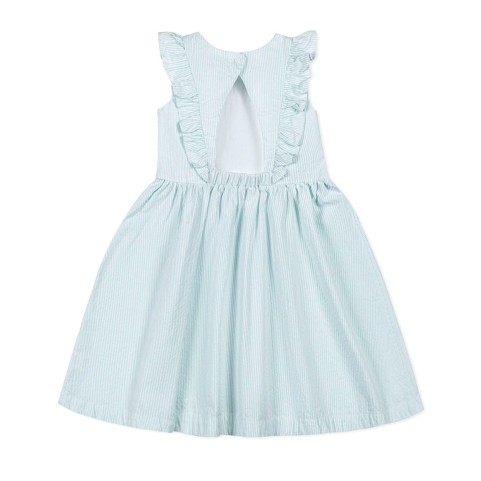Hope and Henry - Organic Flutter Sleeve Open Back Dress