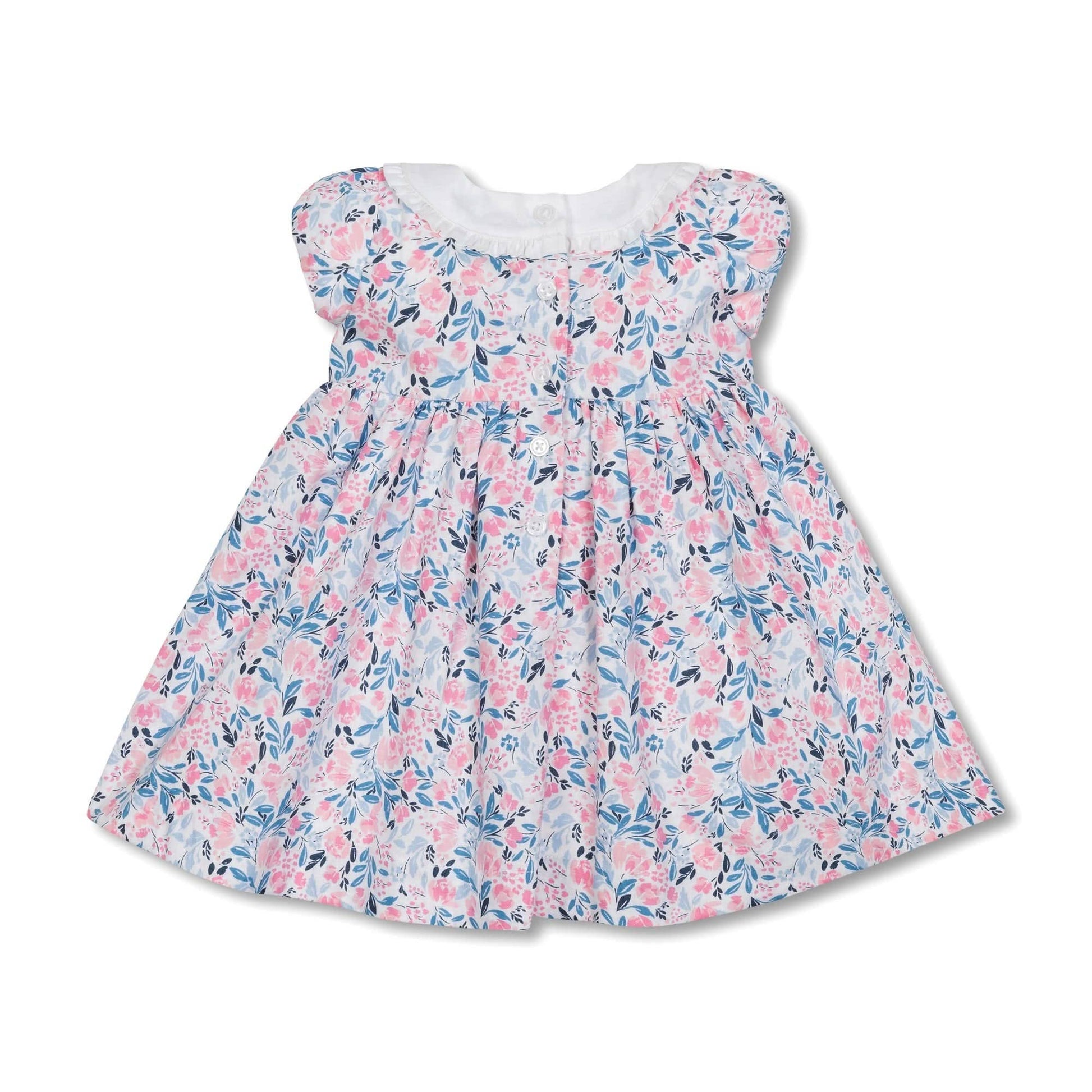Hope and Henry - Linen Ruffle Collar Dress