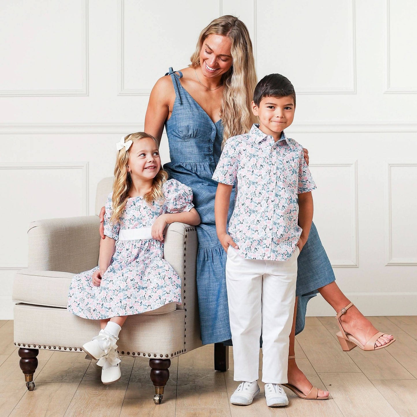 Hope and Henry - Organic Chambray Maxi Dress