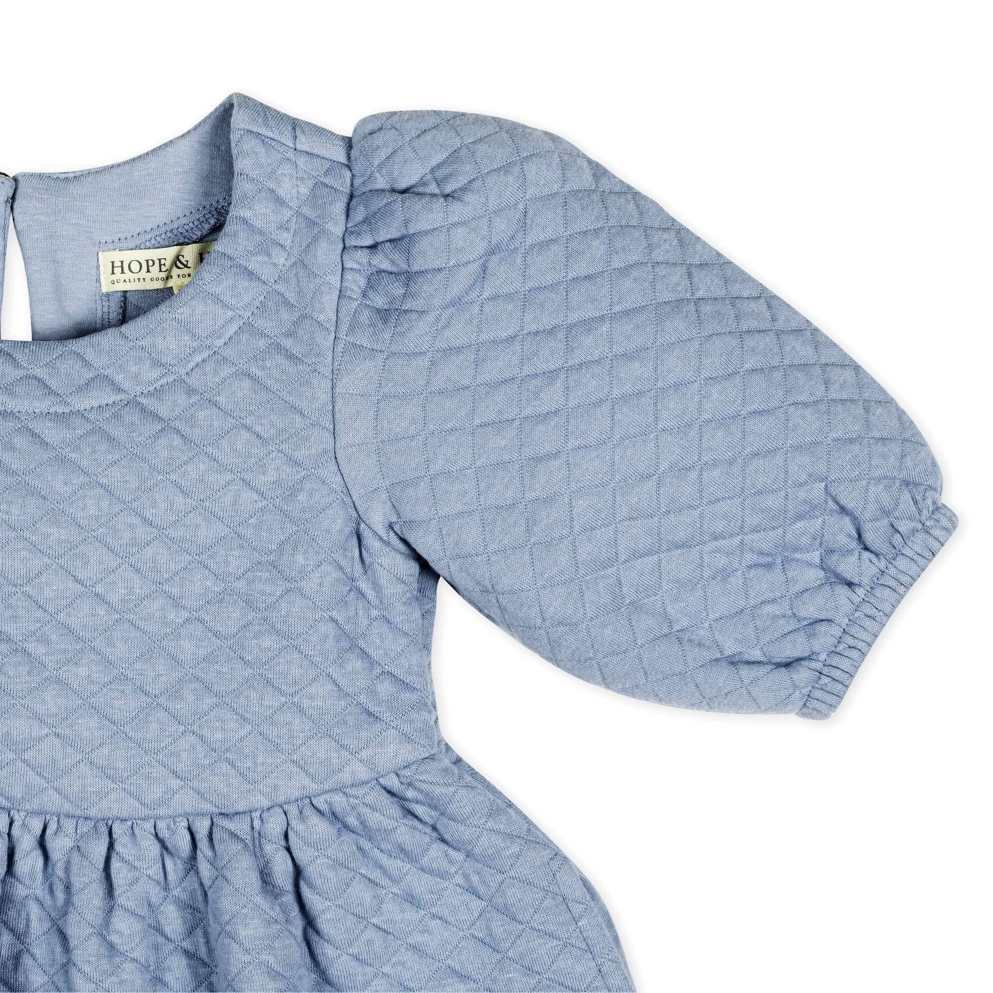 Quilted Puff Sleeve Dress