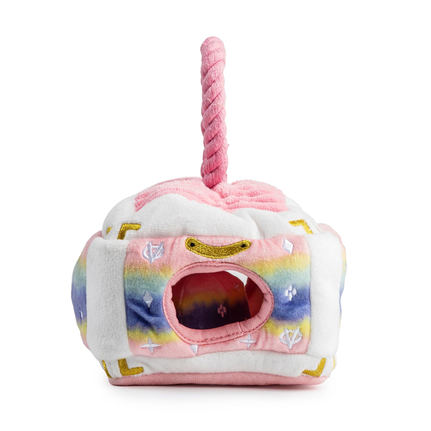 Haute Diggity Dog - Pink Ombre' Chewy Vuiton Trunk Dog Toy