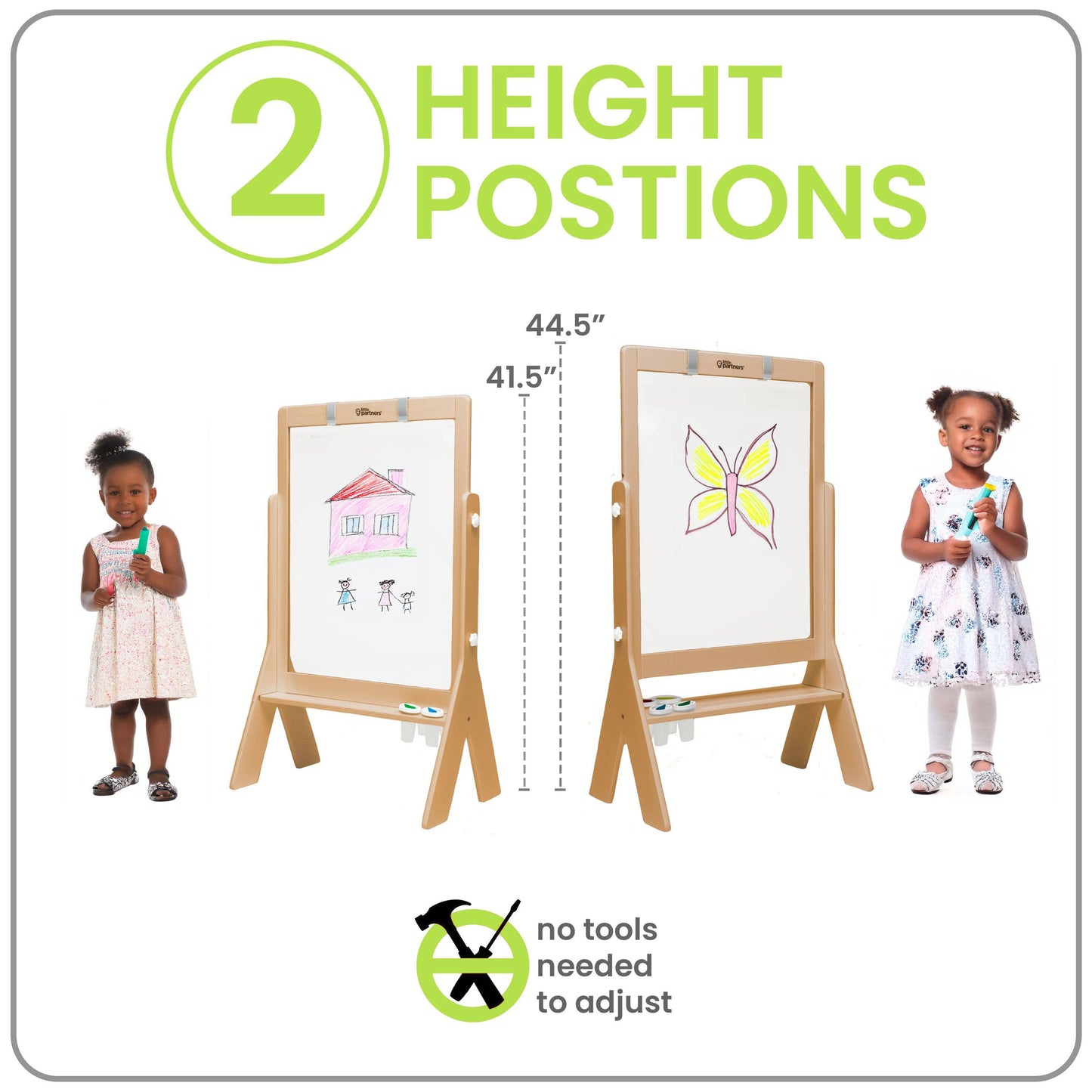 Little Partners - Peek-A-Boo Art Easel - Transparent Art Easel