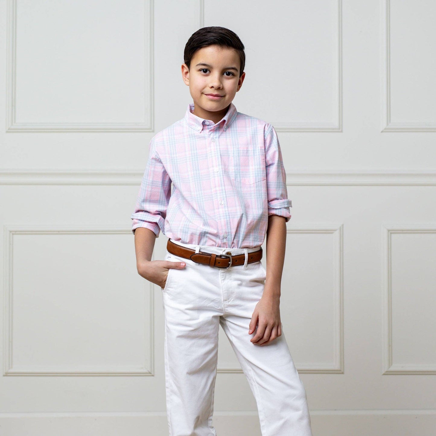 Hope and Henry - Organic Stretch Poplin Shirt