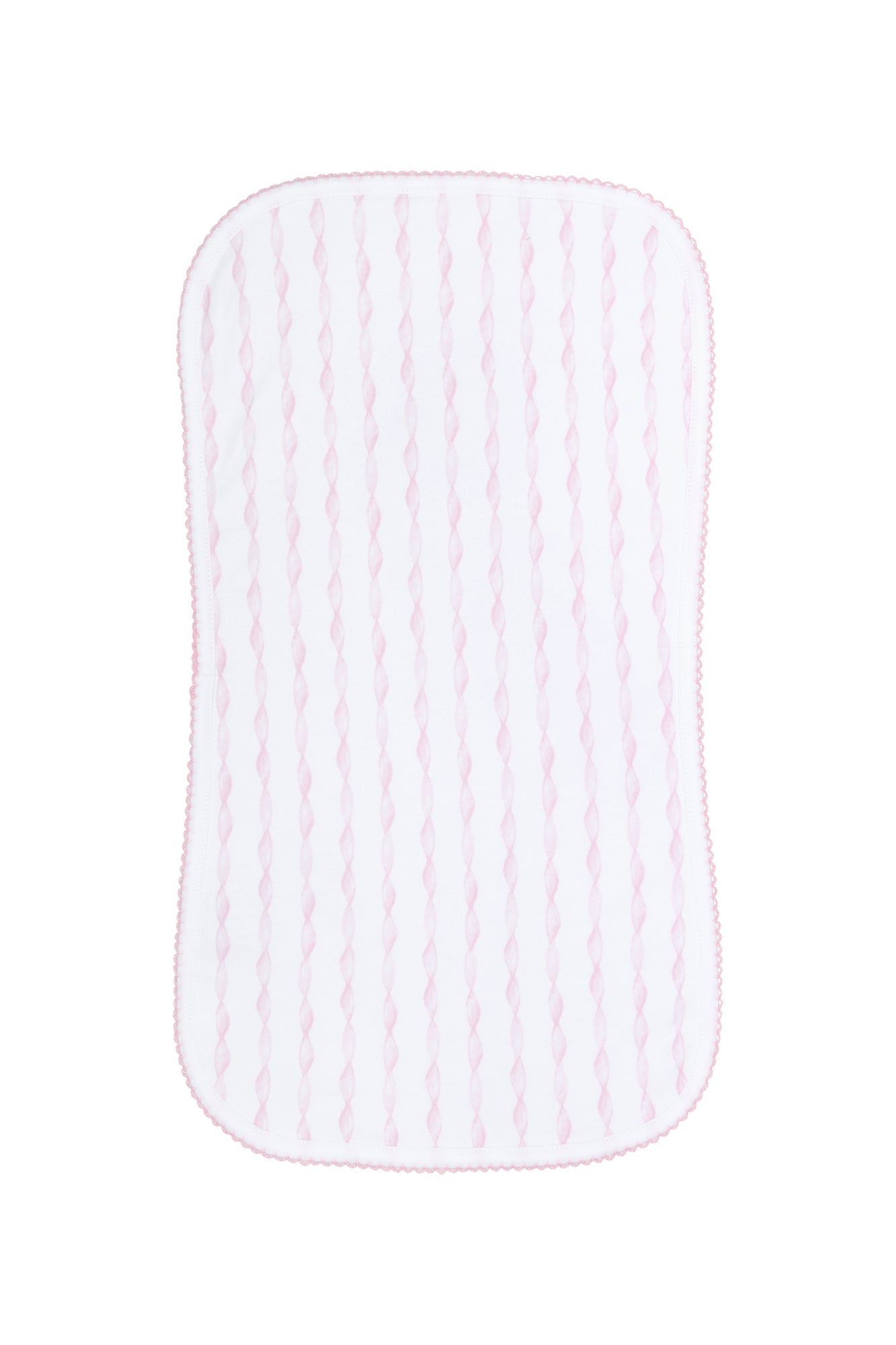 Pink Twirls Burp Cloth