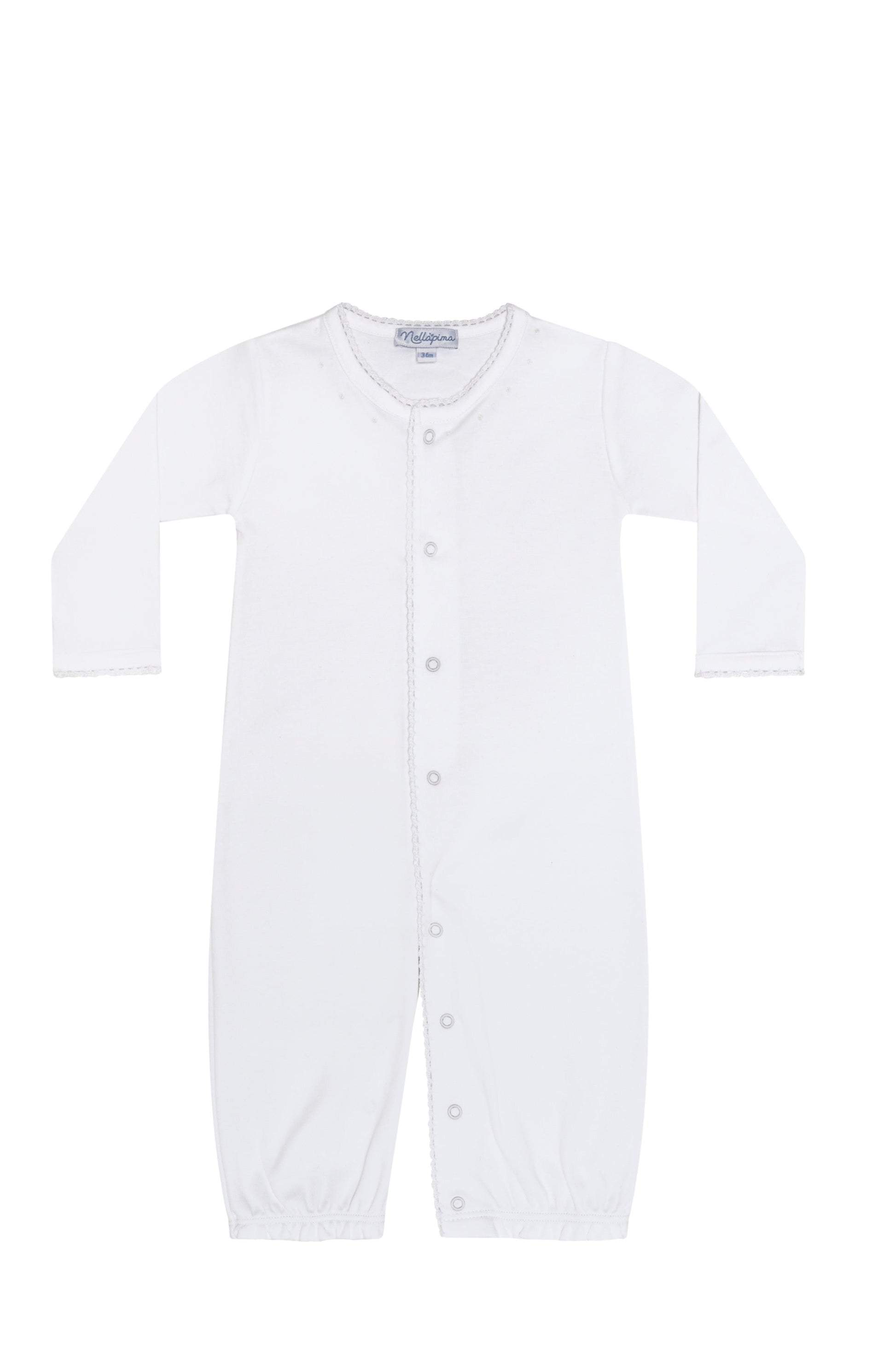 White Crochet Converter Gown