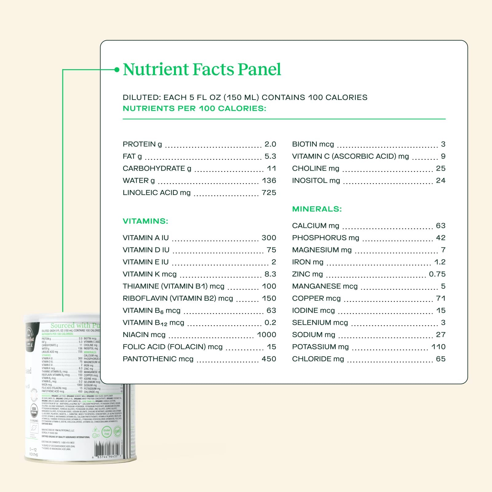 Bobbie Organic Baby Formula (In-Store Pick-up or Local Courier Service) 14.1 oz