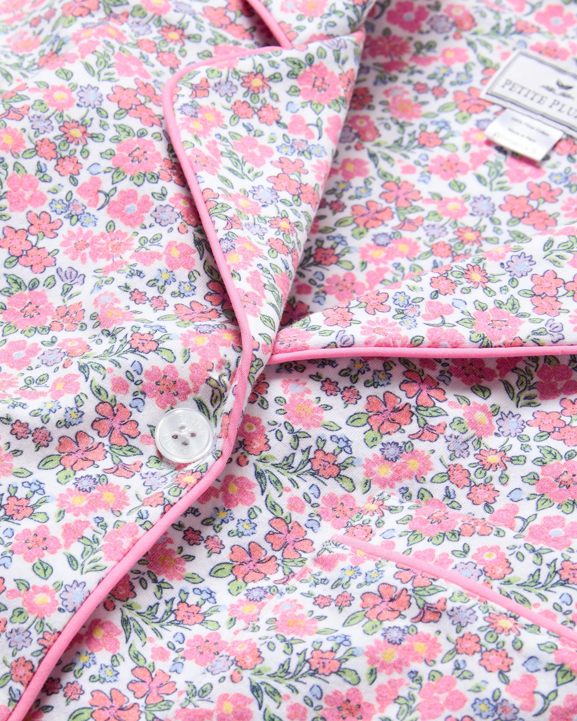 Women's Pima Pajama Set in Fleurs de Rose
