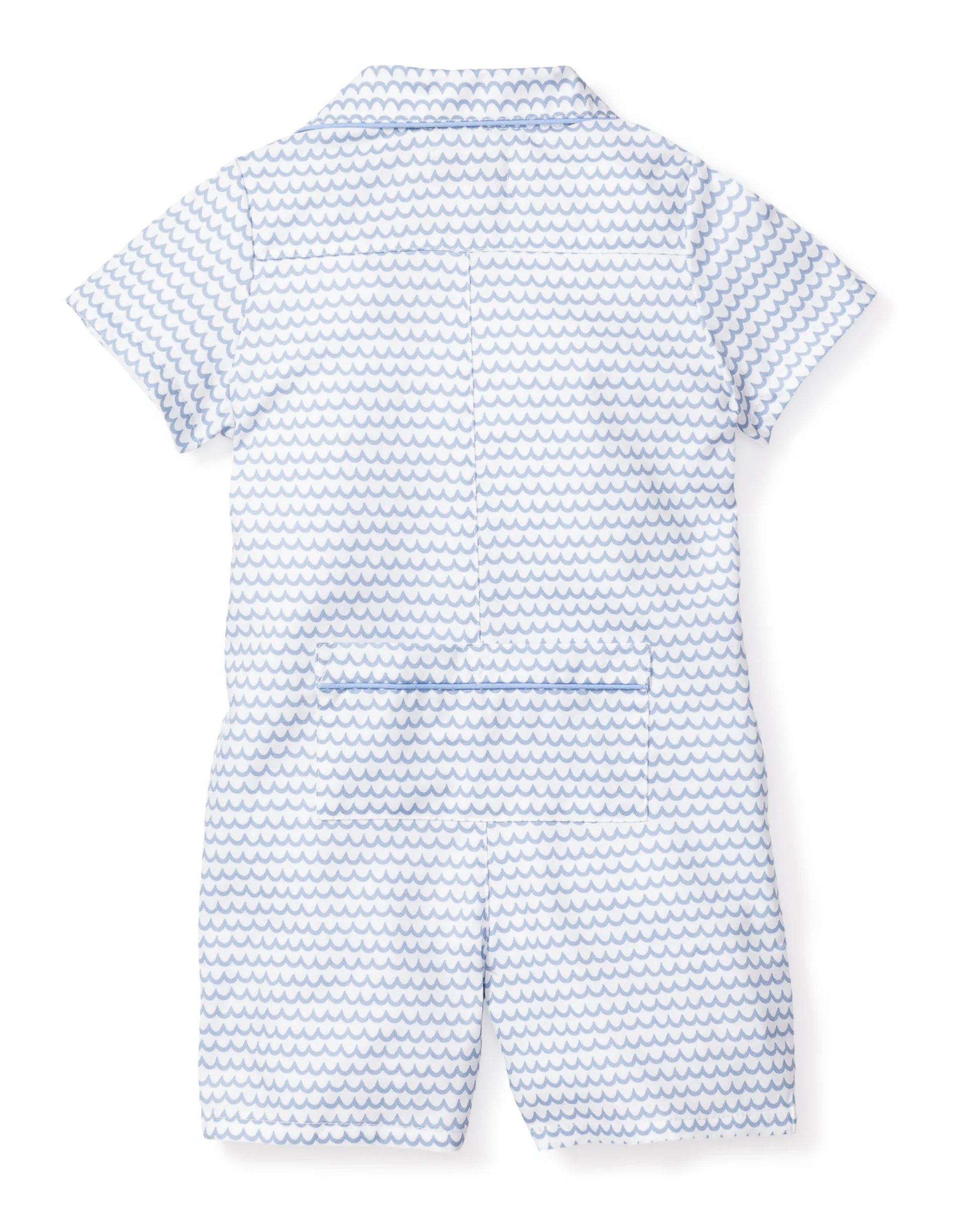 Baby's Twill Summer Romper in La Mer
