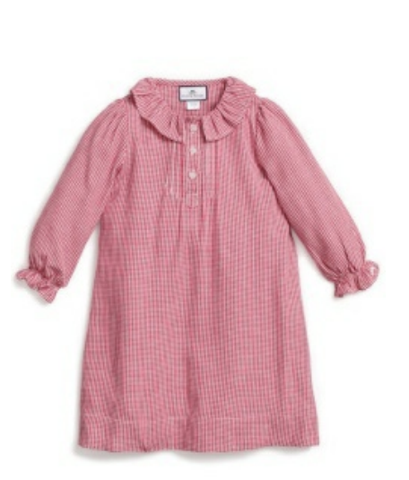 Red Mini Gingham Victoria Nightgown