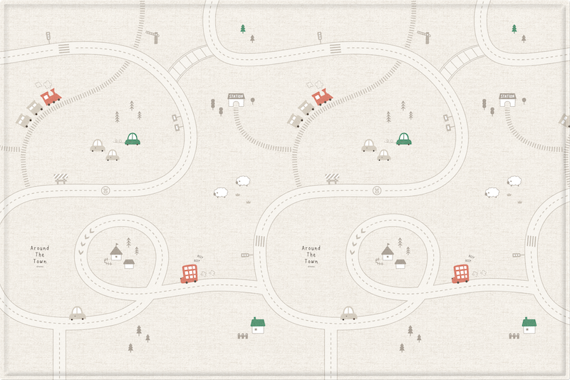 Parklon - Around Town + Fabric Beige La Pure Soft Play Mat