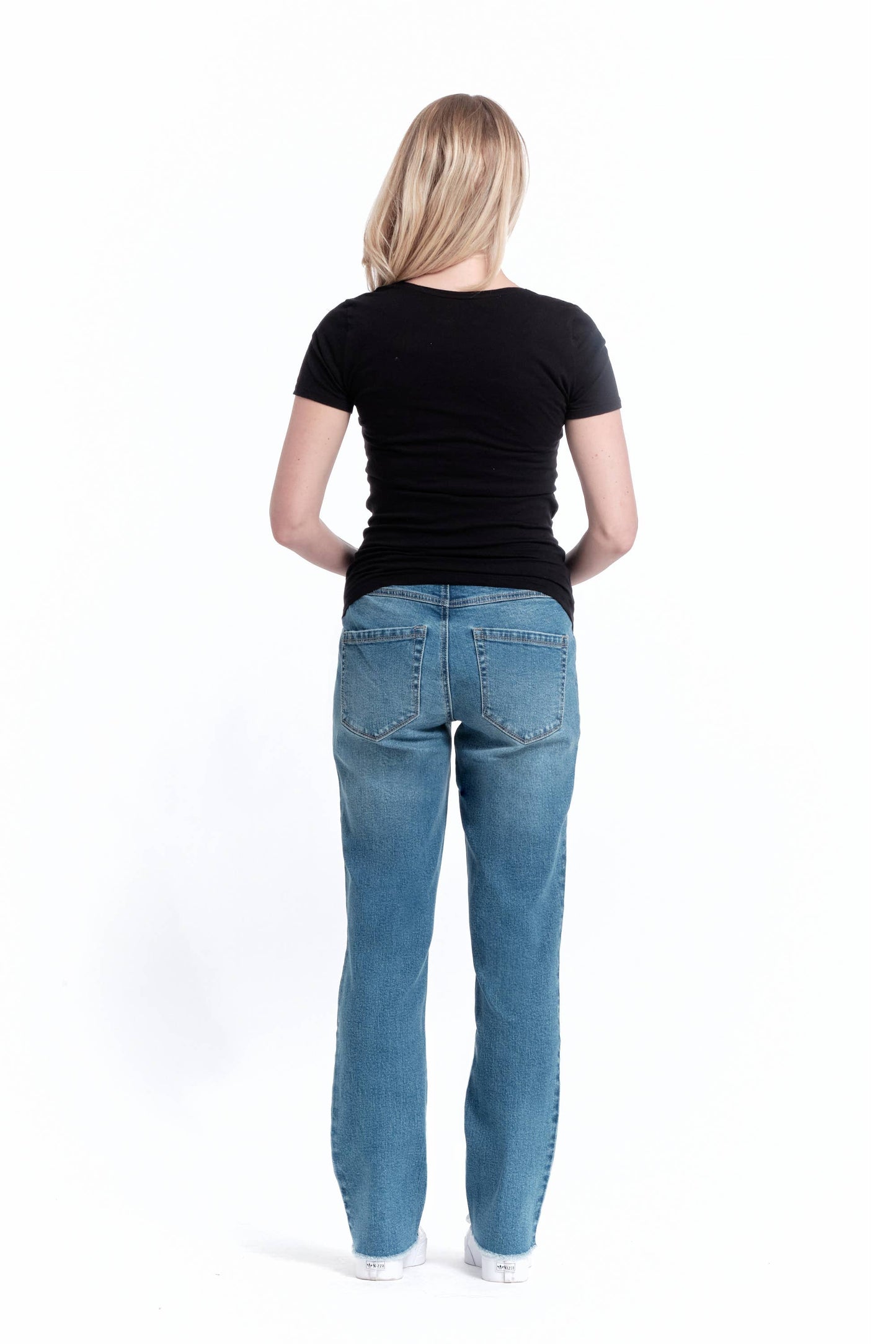 1822 Denim - Maternity 32” Relaxed Straight Leg Jean w/ Bellyband- Samuel