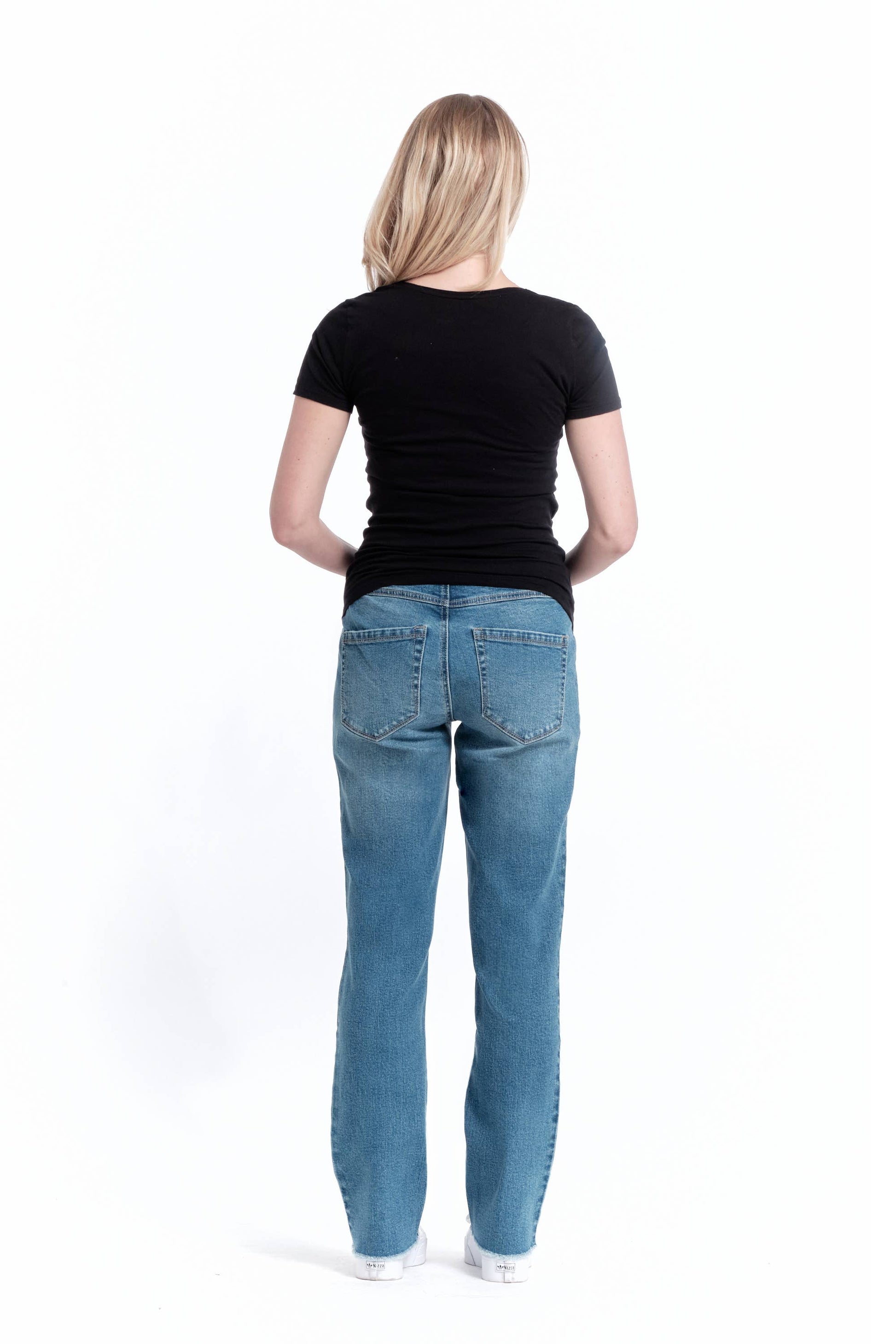 1822 Denim - Maternity 32” Relaxed Straight Leg Jean w/ Bellyband- Samuel