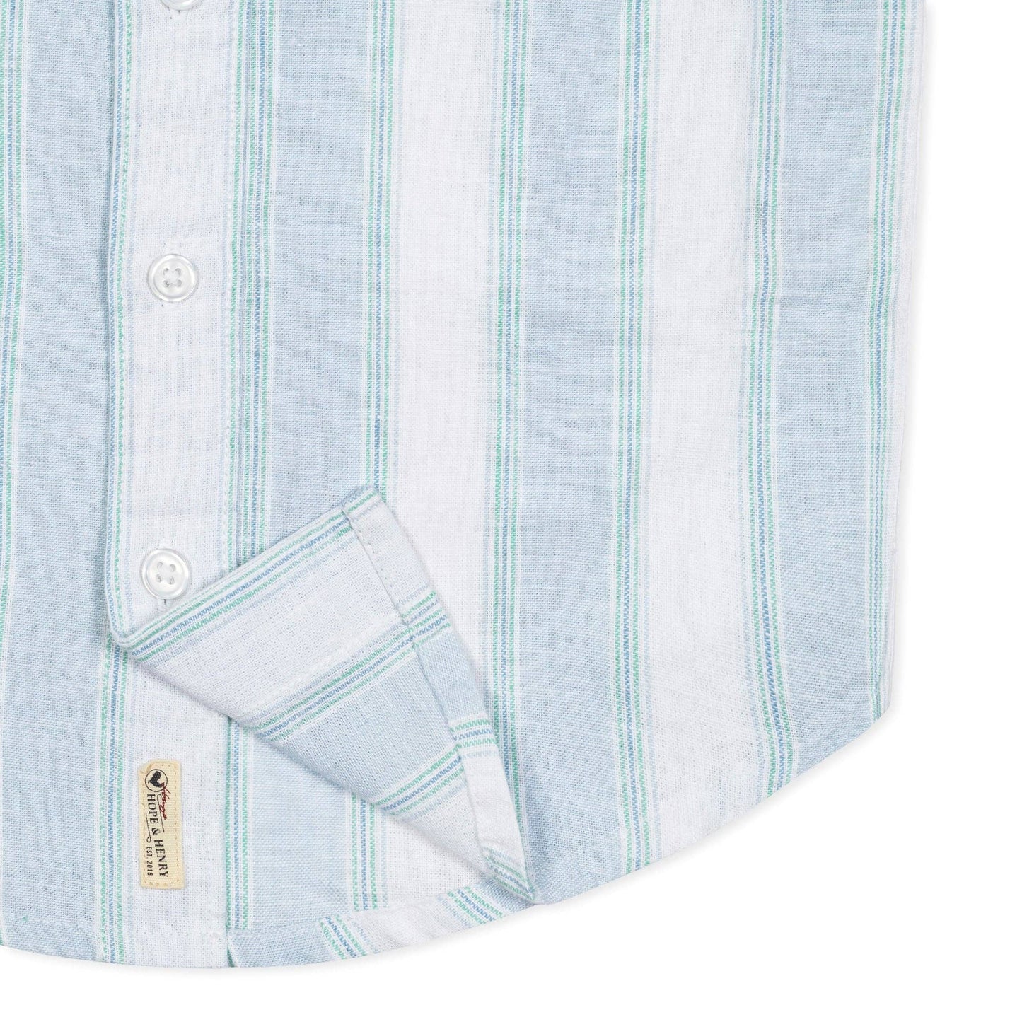 Hope and Henry - Linen Short Sleeve Button Down Shirt