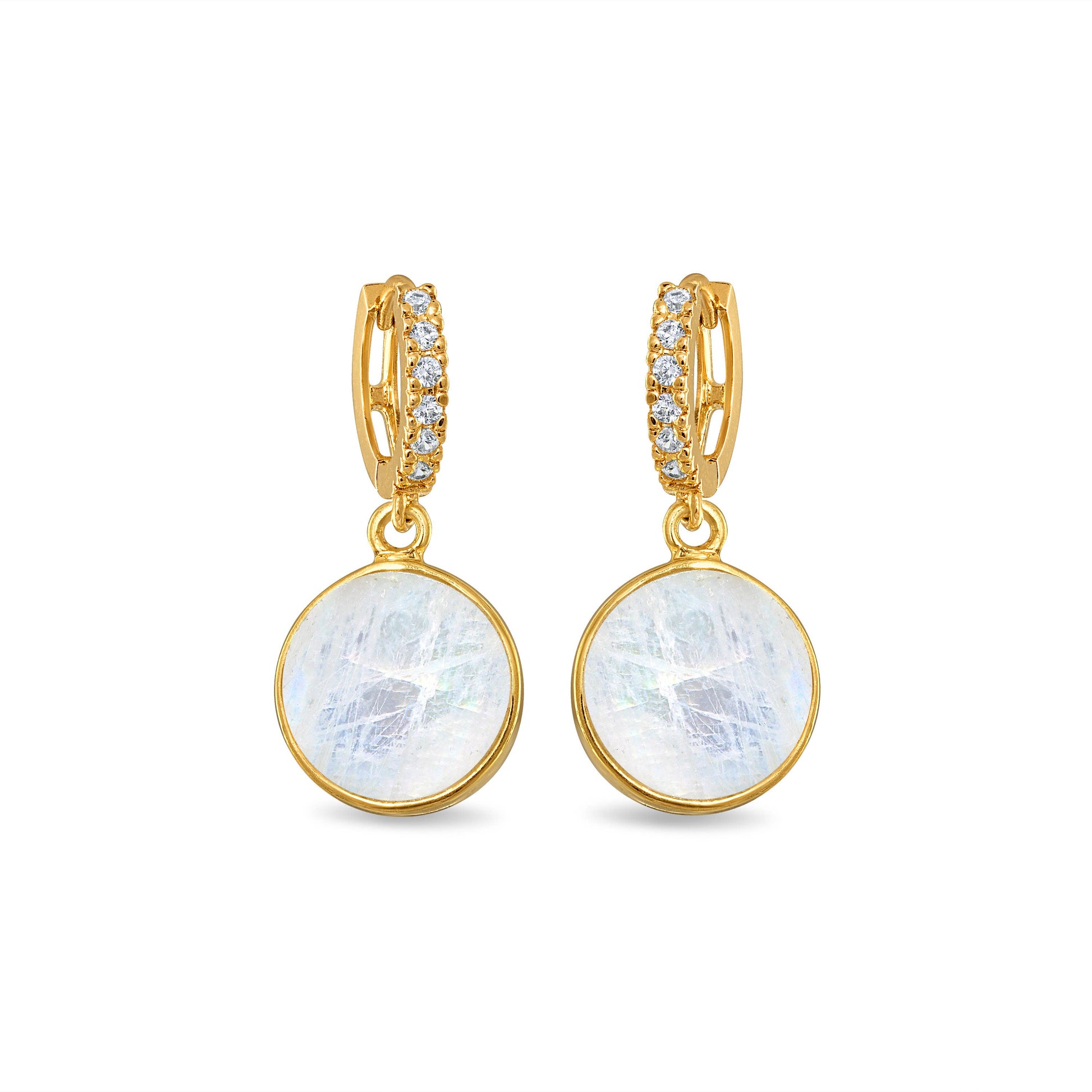 Coin Huggies - Rainbow Moonstone