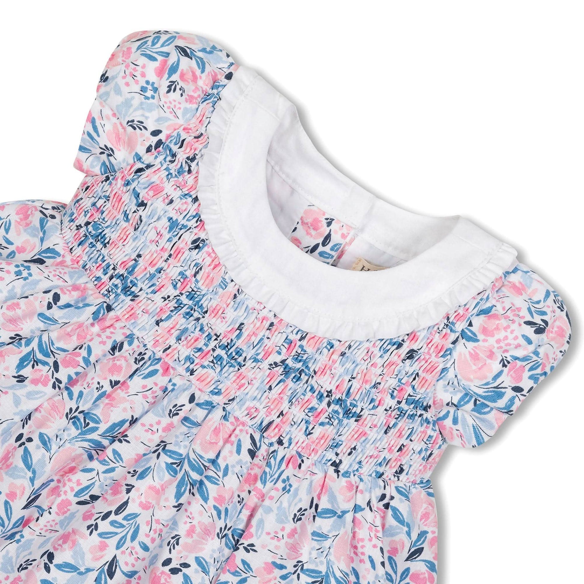Hope and Henry - Linen Ruffle Collar Dress