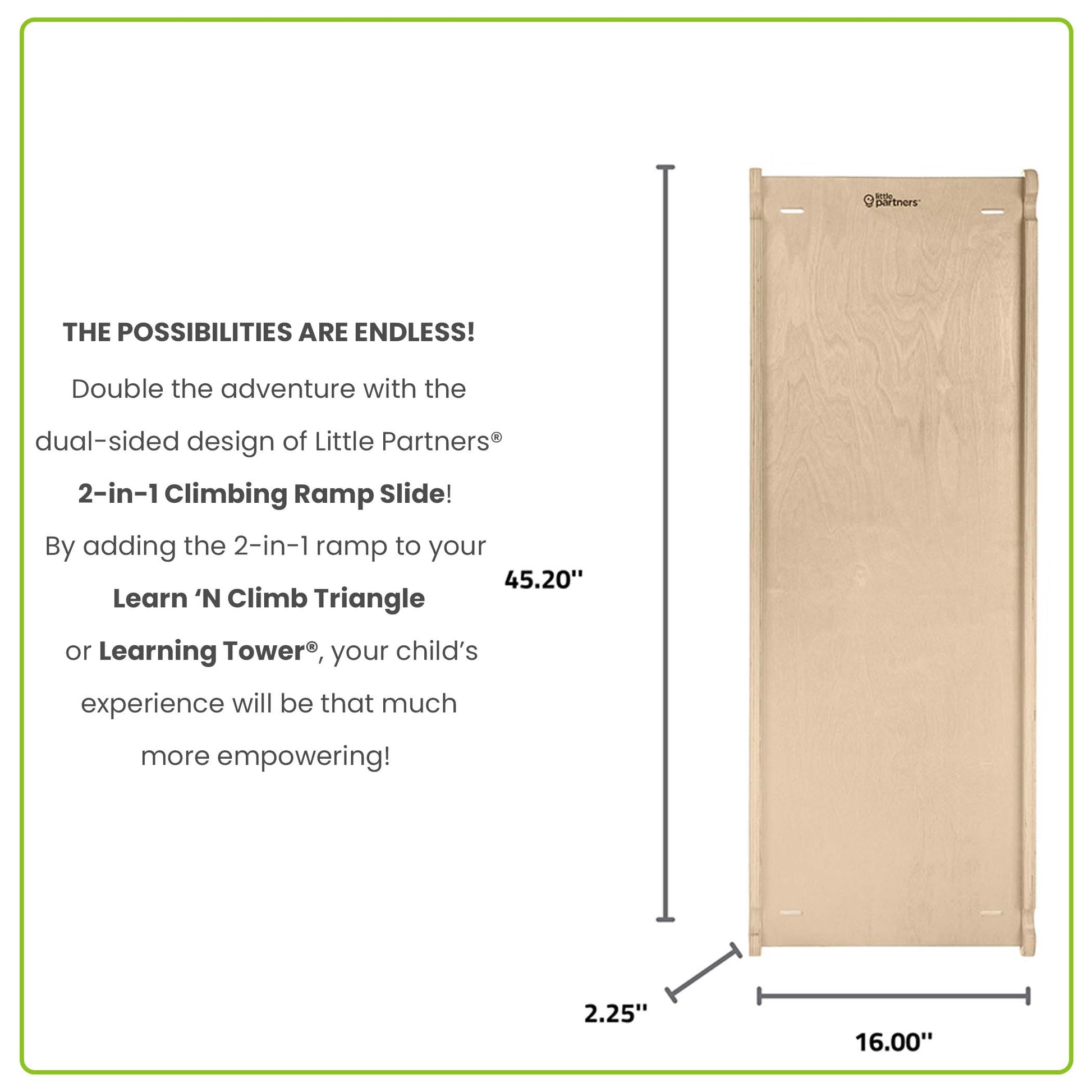 Little Partners - 2-in-1 Climbing Ramp Slide