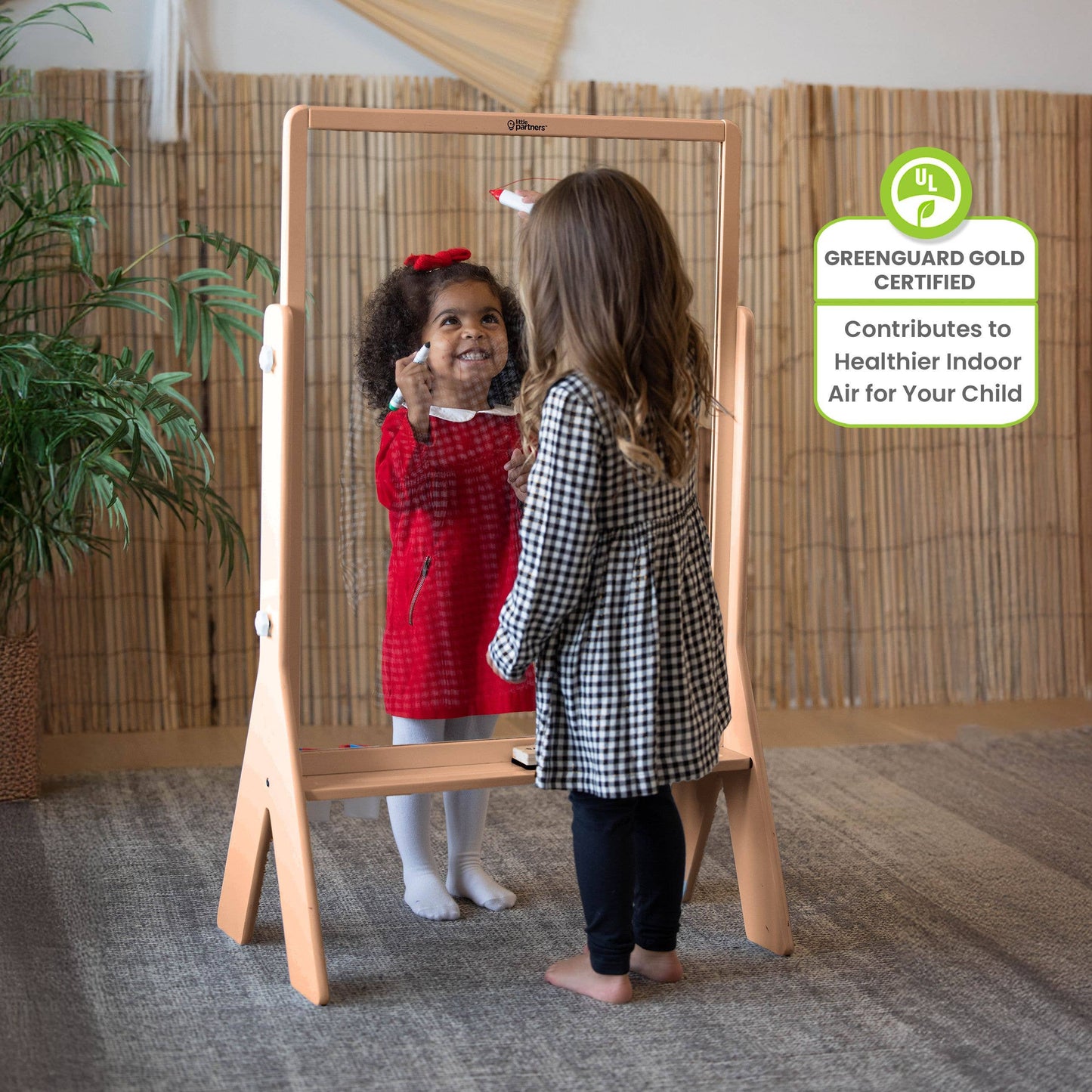 Little Partners - Peek-A-Boo Art Easel - Transparent Art Easel