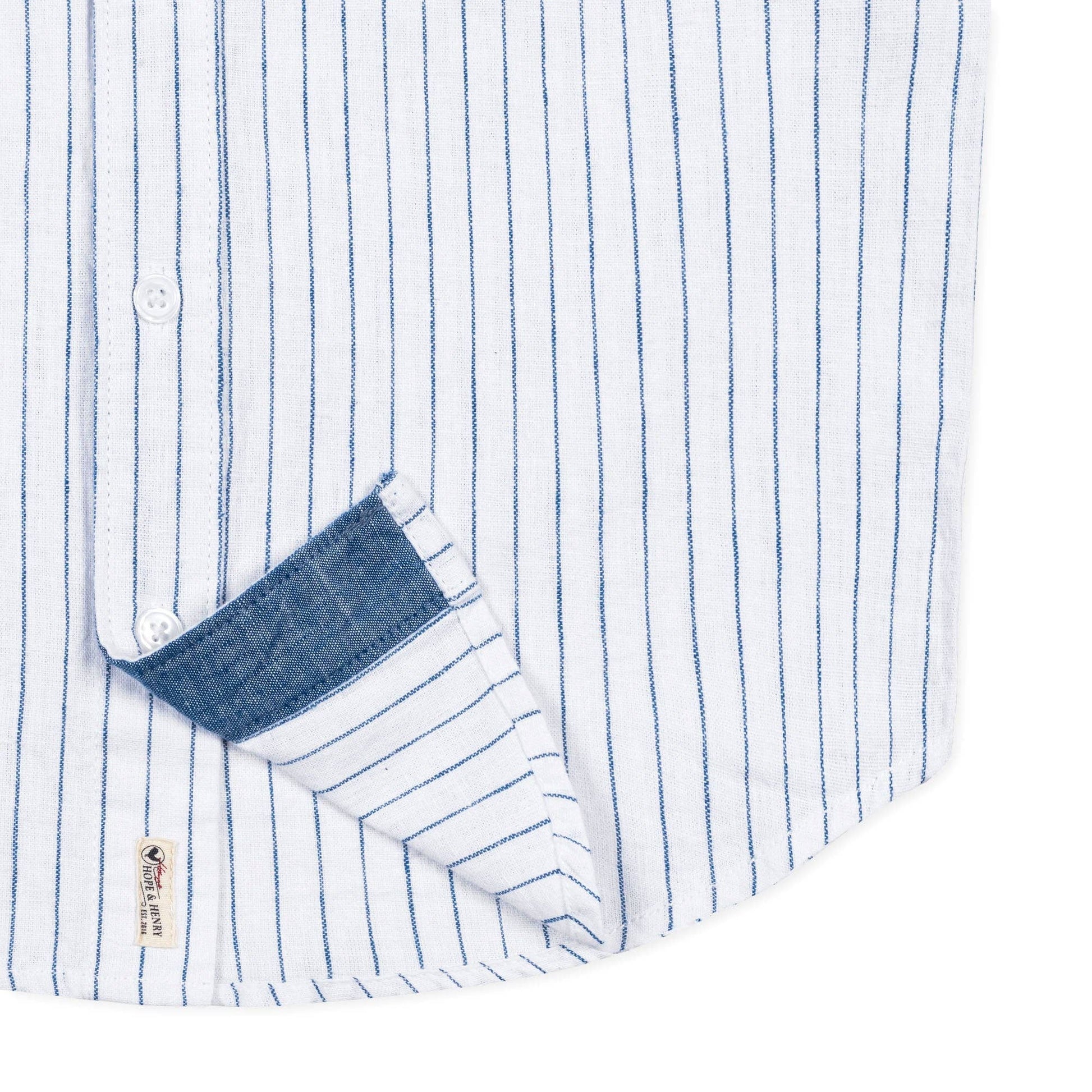 Hope and Henry - Linen Short Sleeve Button Down Shirt