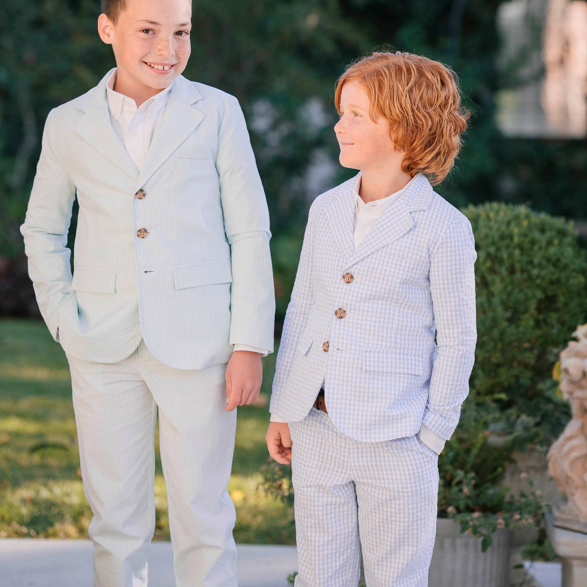 Hope and Henry - Organic Seersucker Suit Jacket