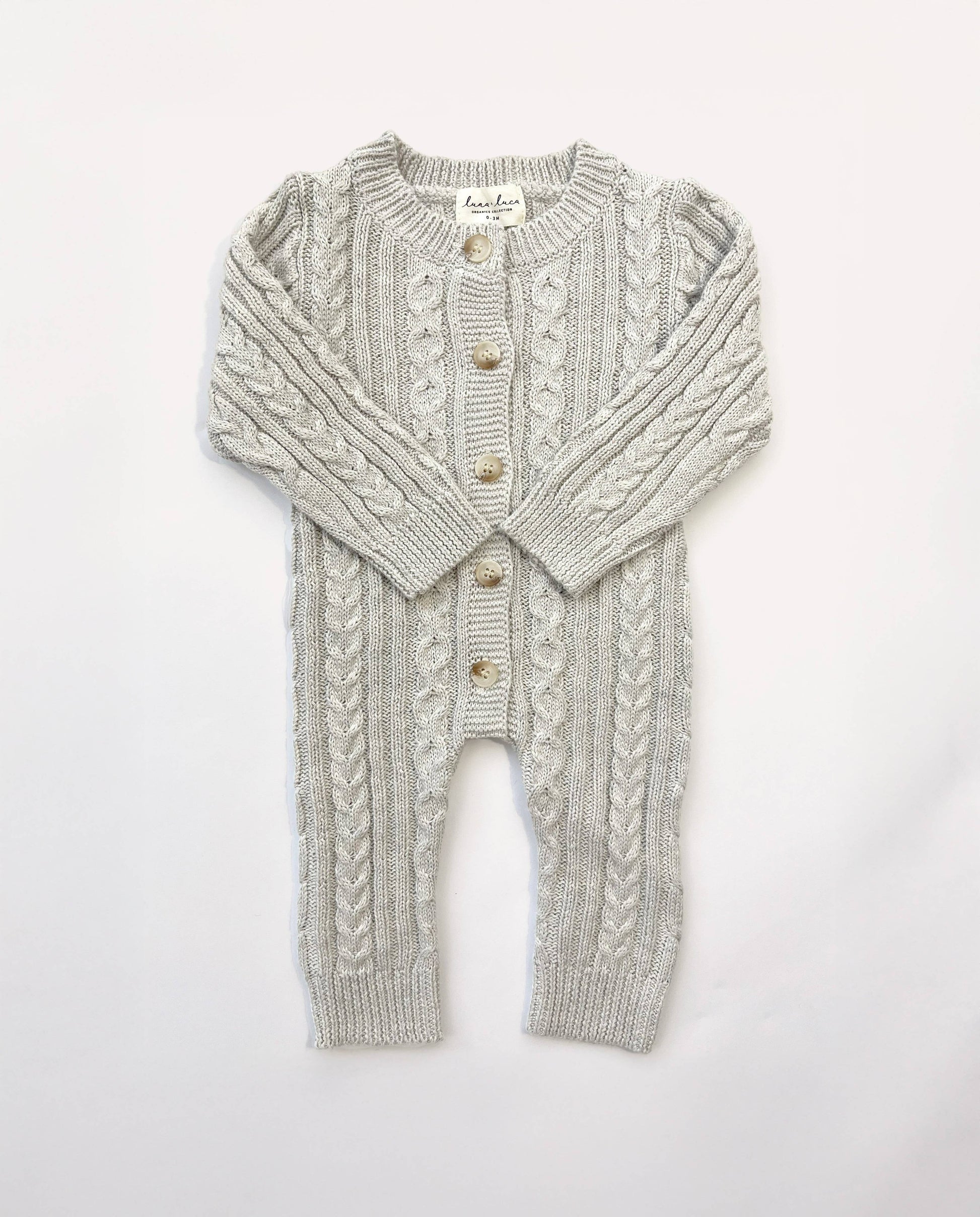 Luna + Luca Classic Cable Knit Jumpsuit