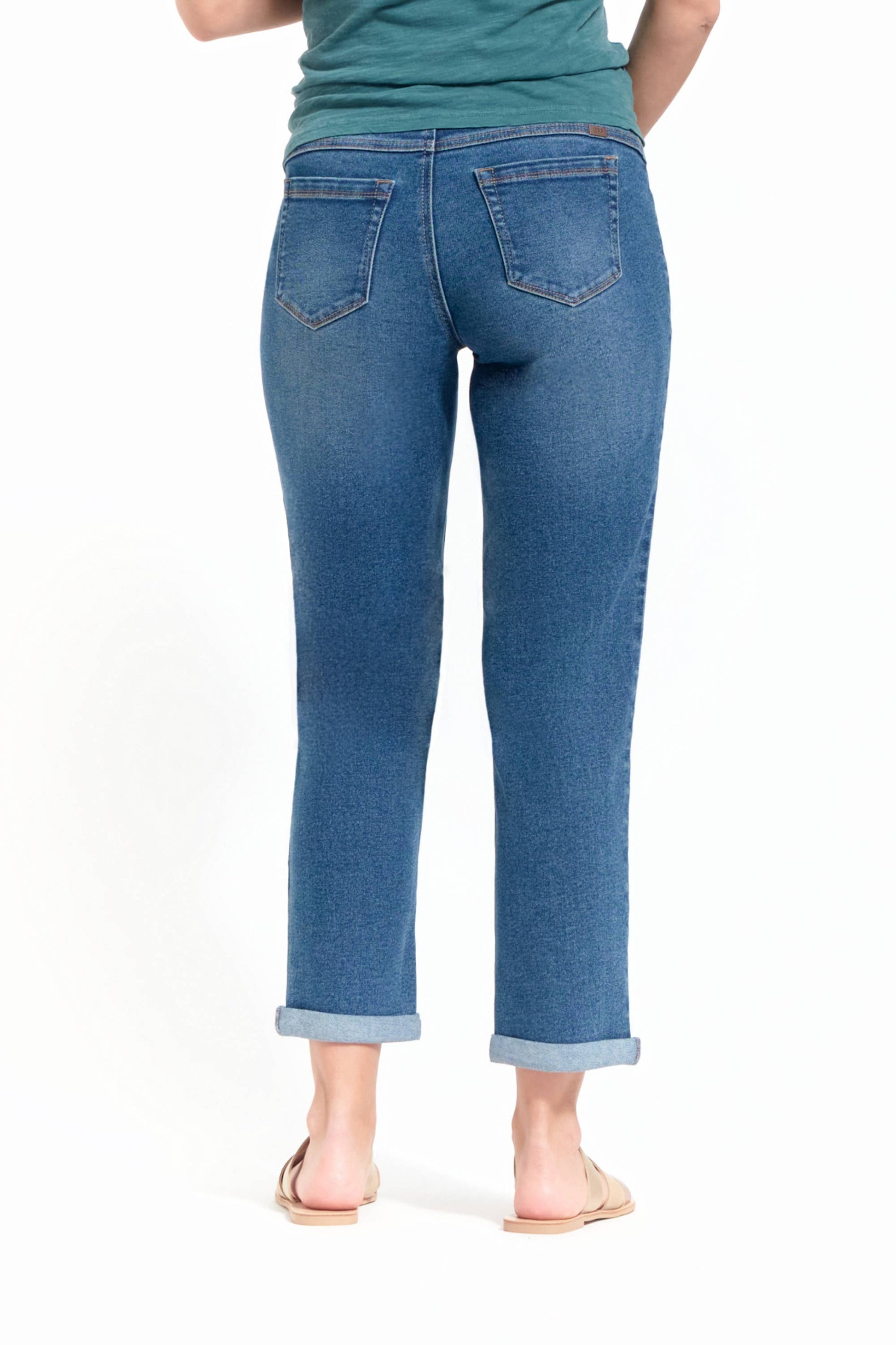 1822 Denim - 28" Maternity Boyfriend Jean w/ Bellyband in Erin