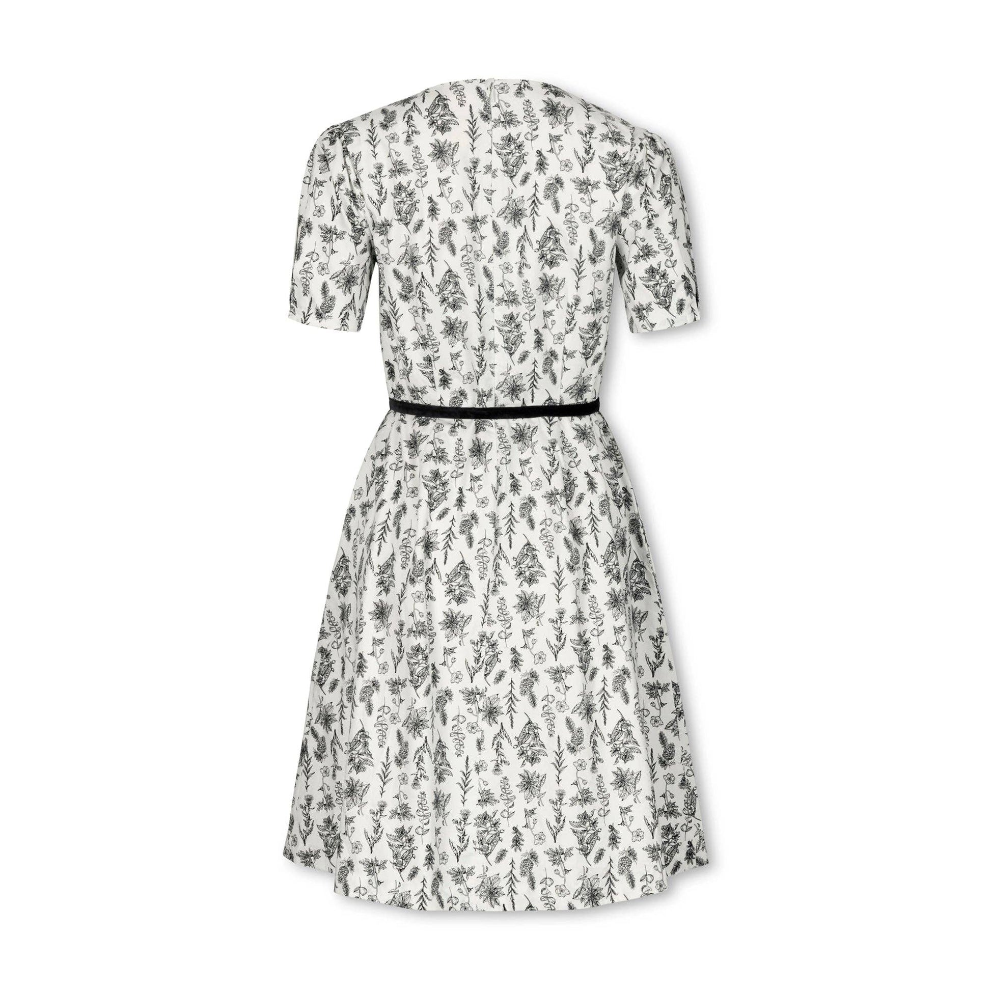 Pleated Sleeve Woven Dress