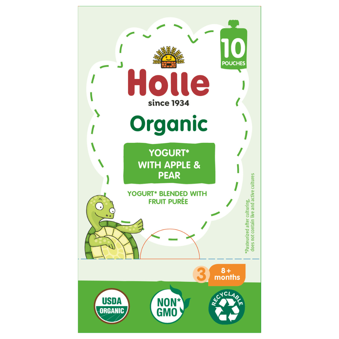 Holle Organic Yogurt Pouches - Apple & Pear