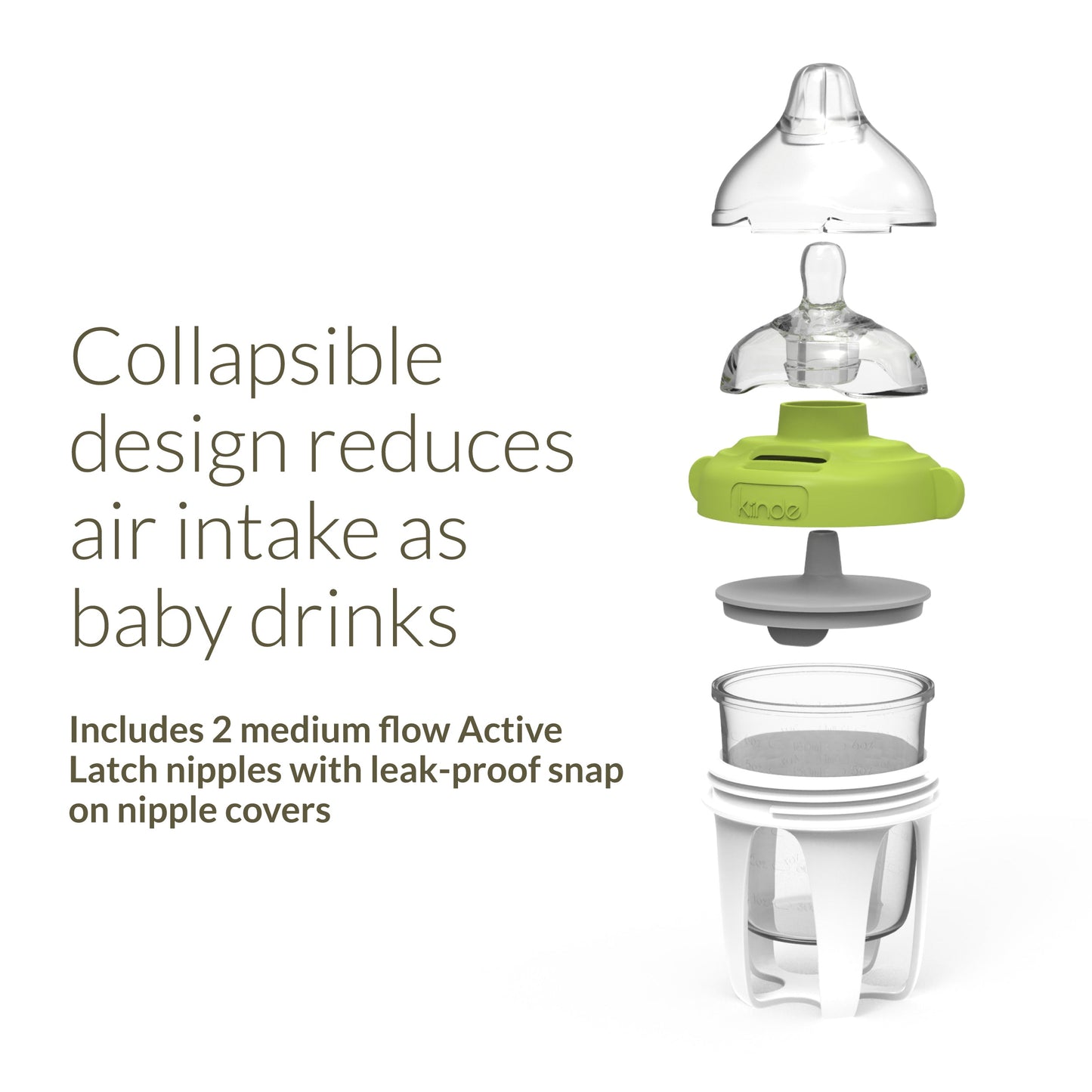 Active Latch Silicone Baby Bottle