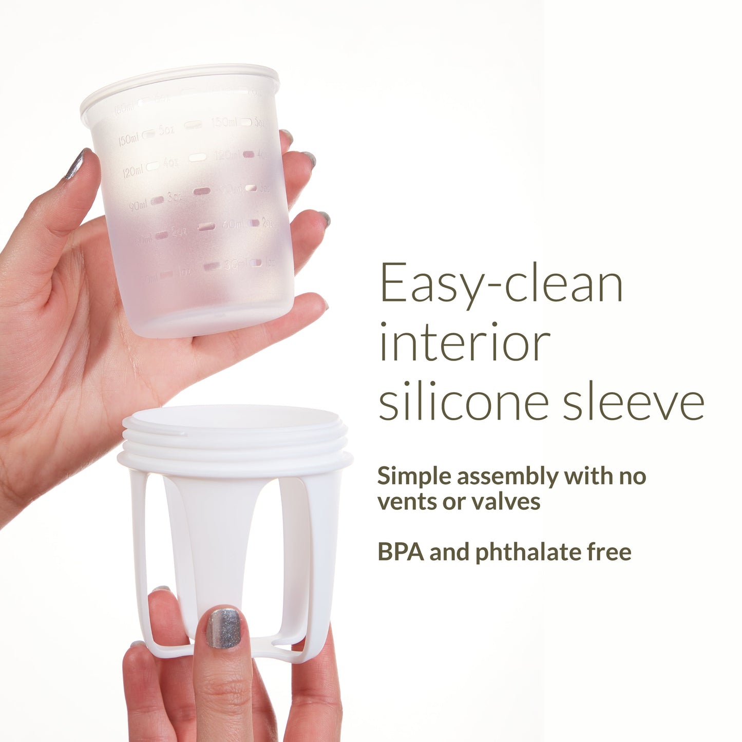 Active Latch Silicone Baby Bottle