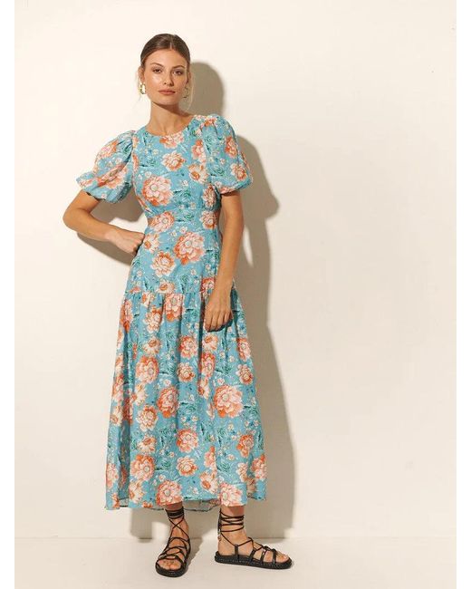 Josette Open Back Midi Dress