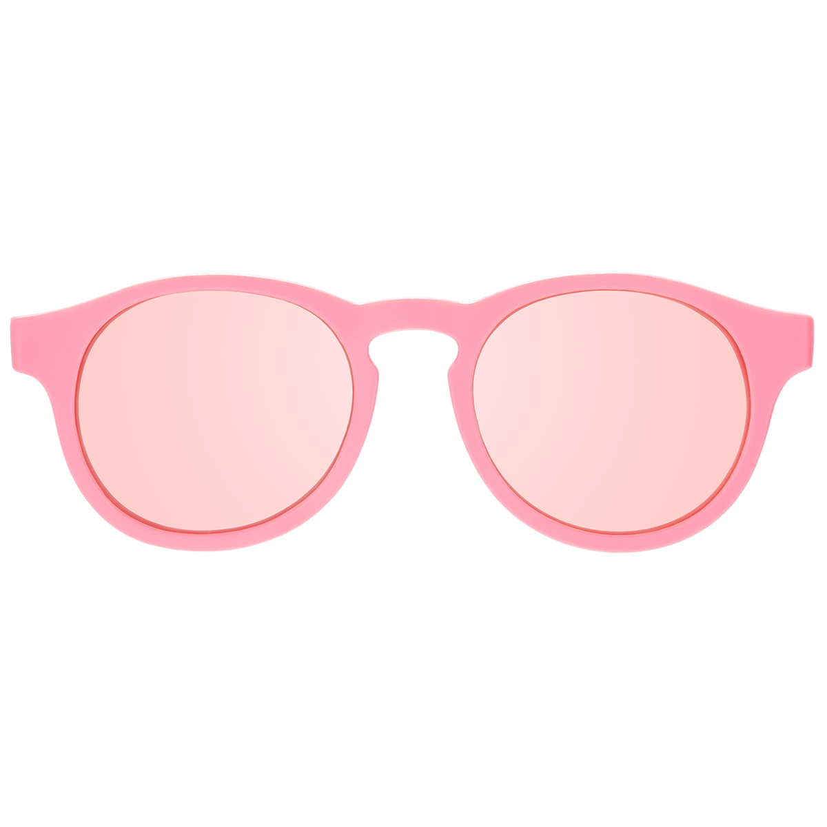 Babiators - Pink Polarized Keyhole Kids Sunglasses with Mirrored Lens: