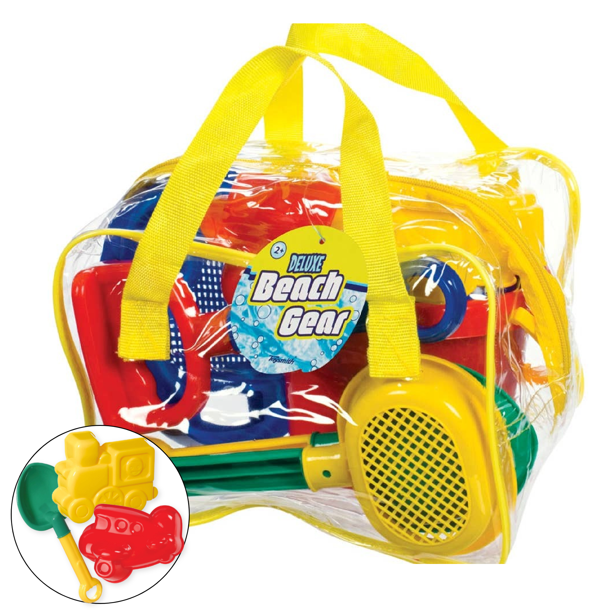 Toysmith - Deluxe Beach Set With Shovel, Bucket, Sifter, Molds
